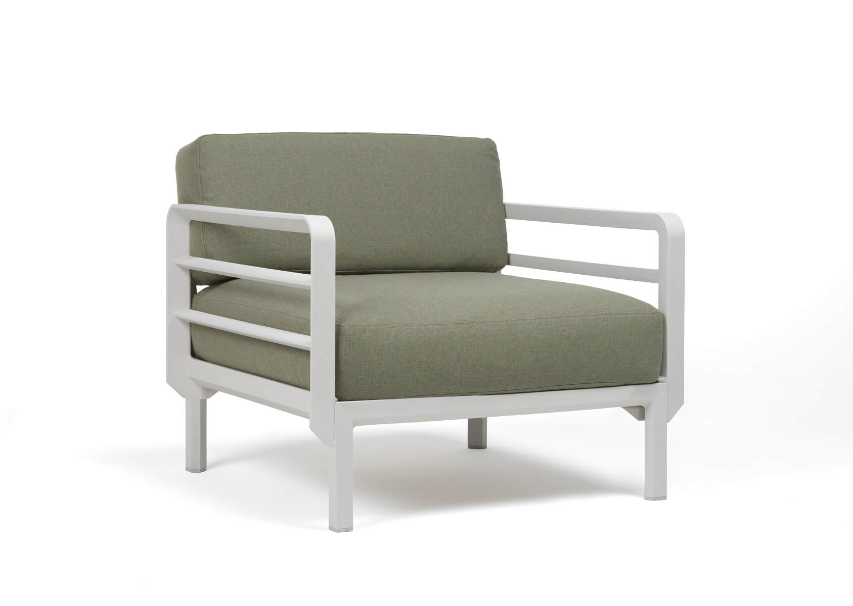 Nardi Maximo Poltrona Sessel, gesso/timo, Outdoor-Sessel, wetterfest, langlebig, italienisches Design