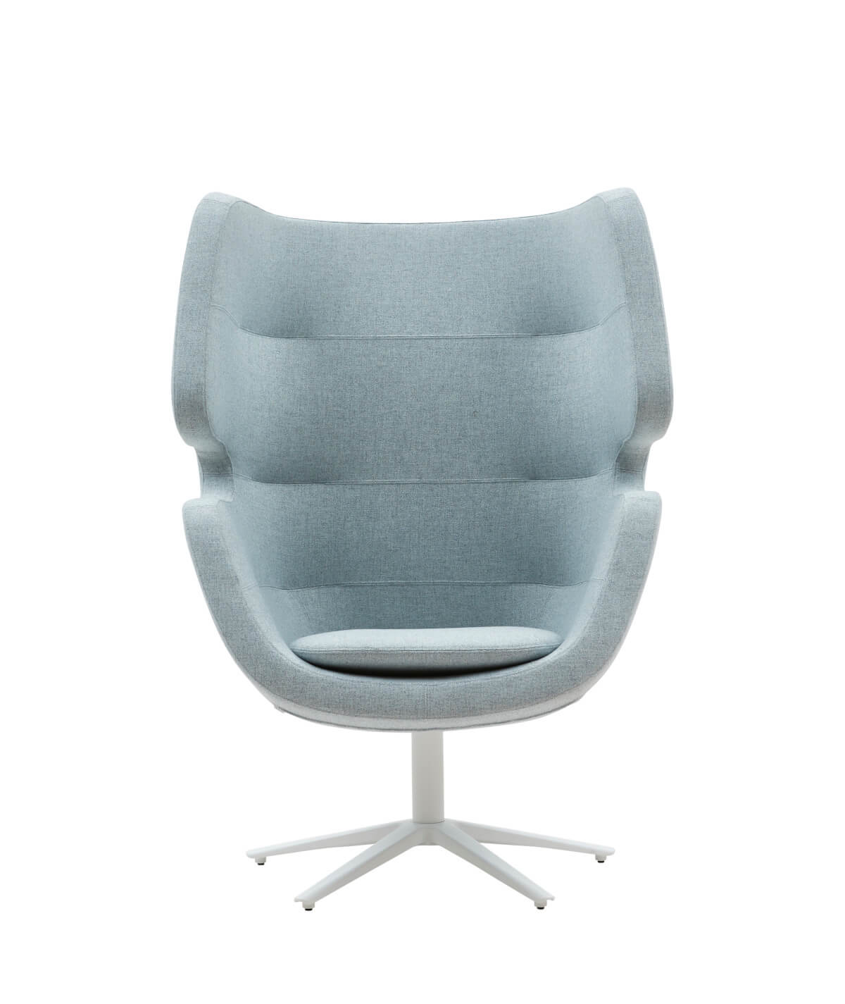 Softline Moai Drehsessel mit 360°-Drehfunktion, moderner Polstersessel mit hohem Sitzkomfort und skulpturalem Design