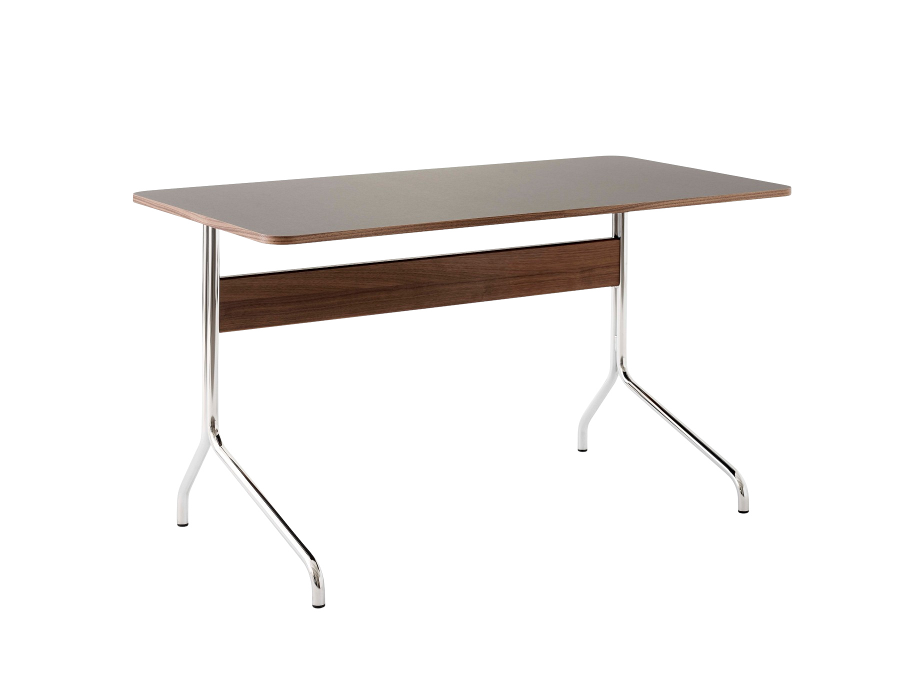 Pavilion AV16 Schreibtisch, walnuss lackiert / iron linoleum