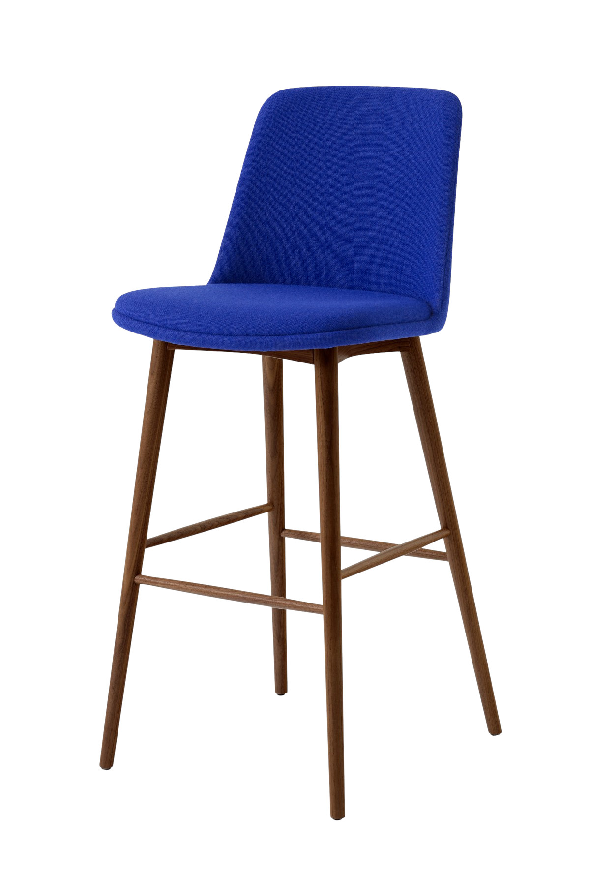 &Tradition Rely HW136 Barhocker, hoher Rücken, voll gepolstert, modernes Design, bequemer Barstuhl