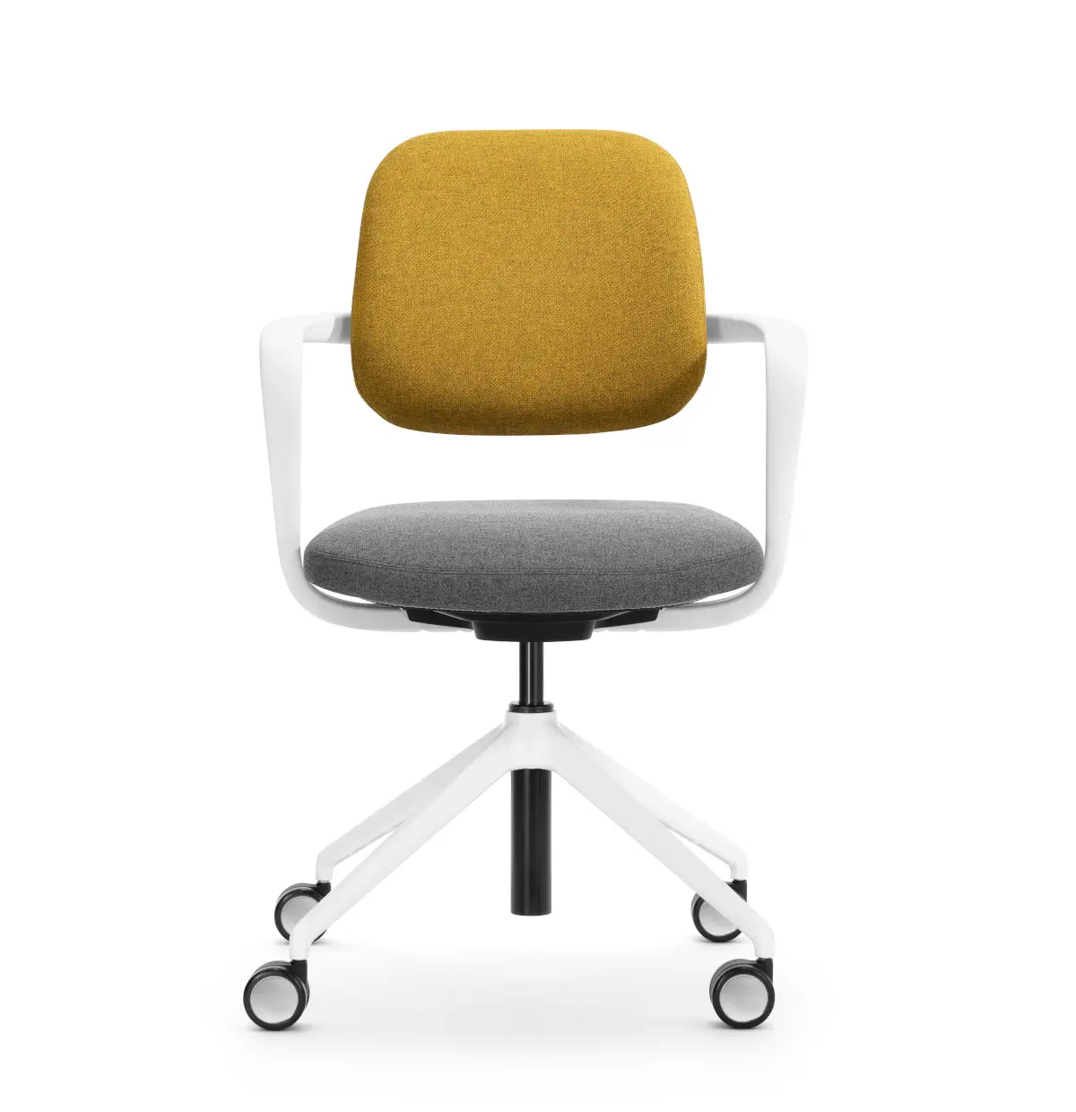 Girsberger Ategra höhenverstellbarer Bürostuhl mit 4-Sternfuß und Rollen für ergonomische Arbeitsplätze.