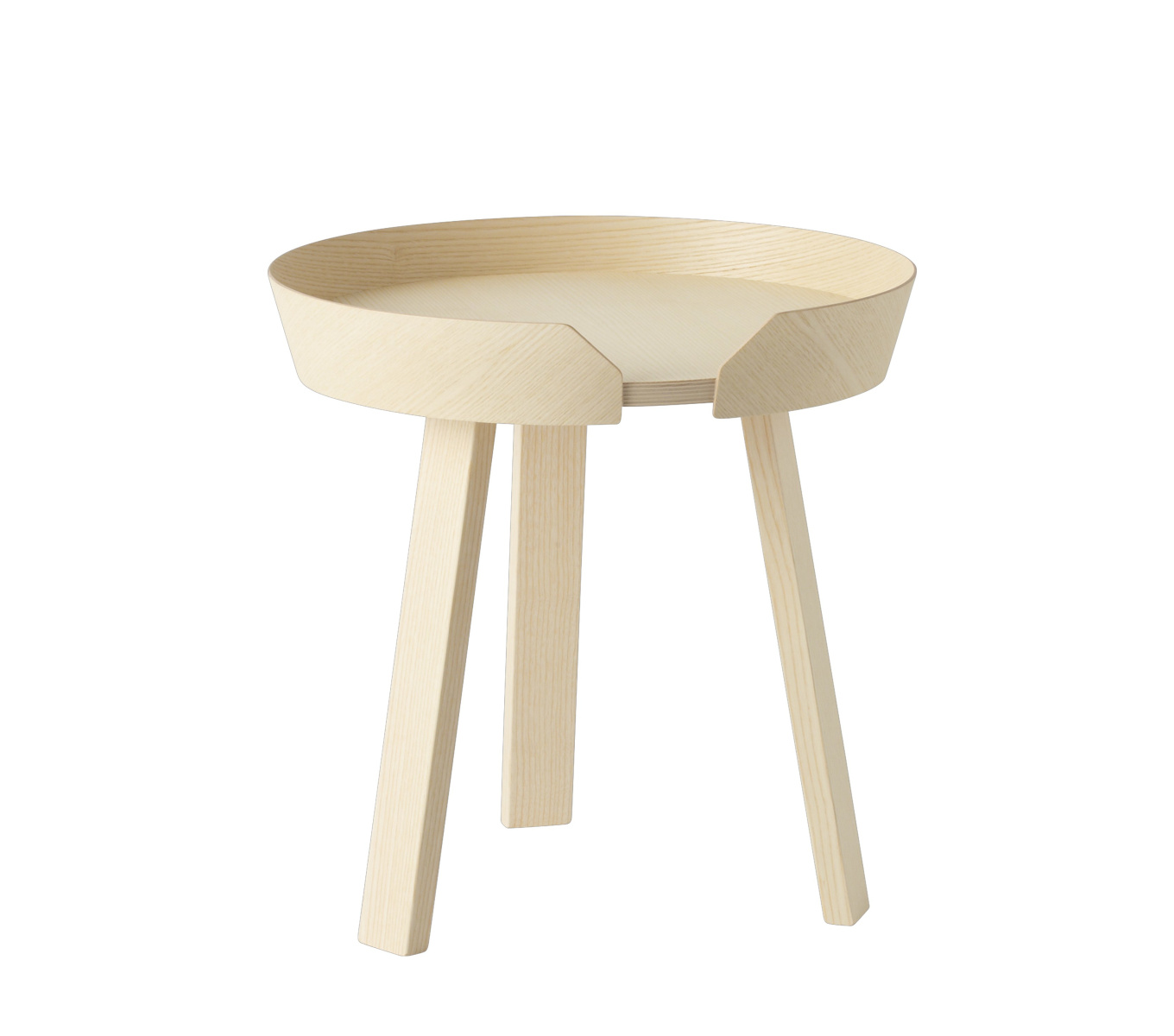 Muuto Around Beistelltisch aus Esche Natur – eleganter Design-Tisch für stilvolle Innenräume Muuto Around Beistelltisch aus Esche Natur – minimalistisches skandinavisches Design für moderne Wohnräume