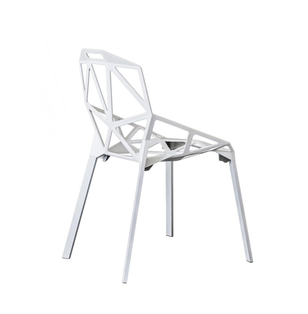 Magis Chair One Stapelstuhl weiß, modernes italienisches Design, leicht, robust, komfortabel