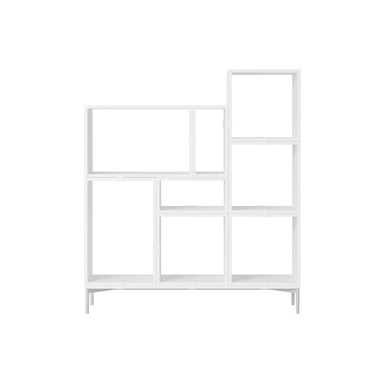 Stacked Storage Bookcase - Configuration 5, weiß Stacked Storage Bookcase - Configuration 5, weiß