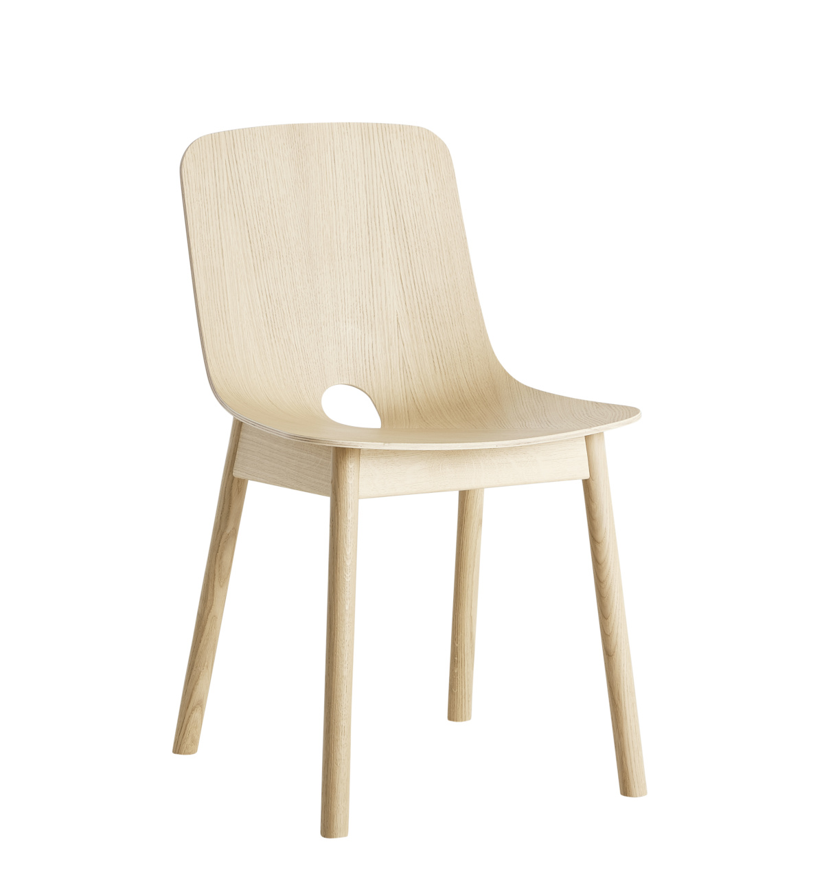 Mono Dining Stuhl, eiche weiß pigmentiert