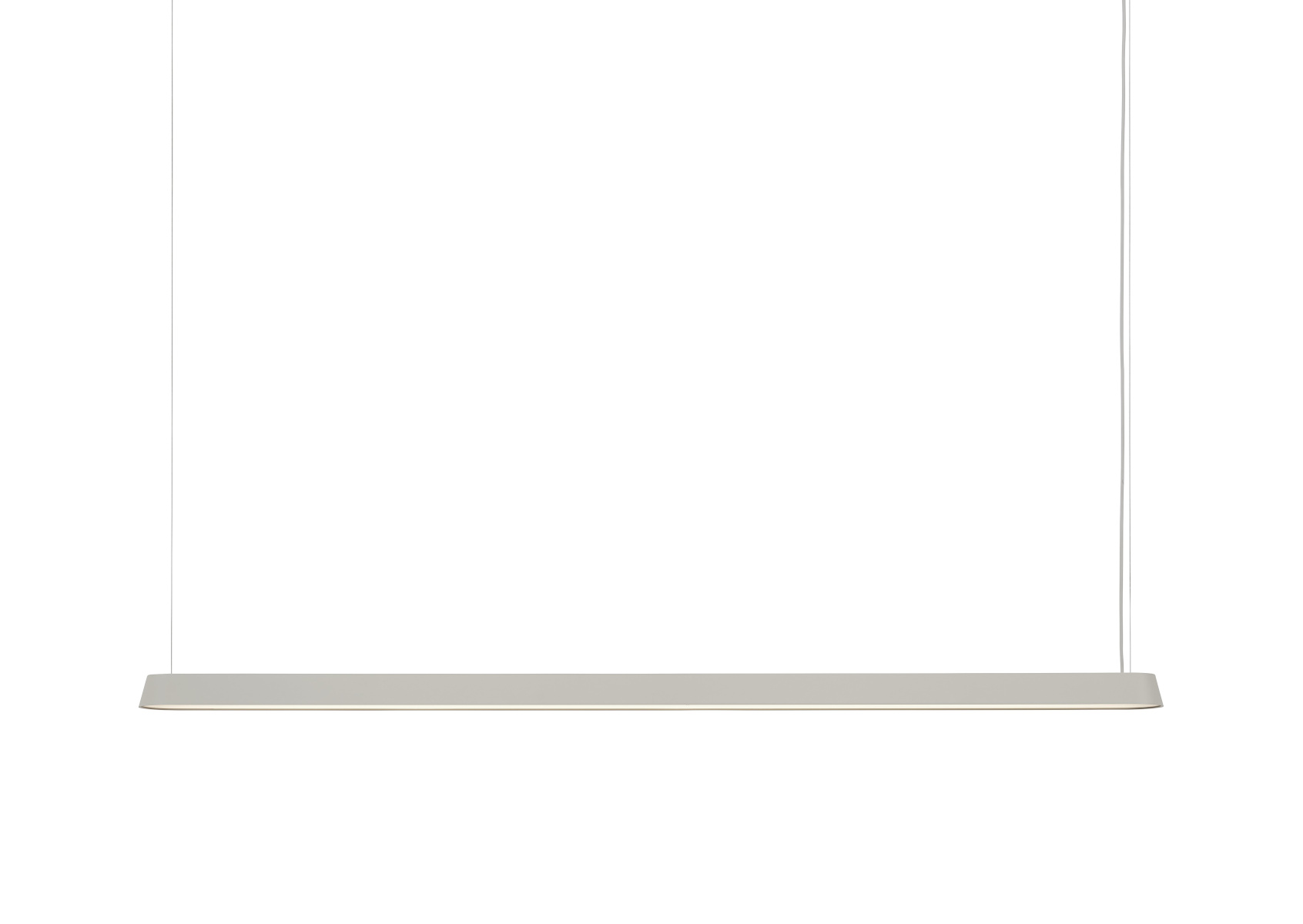 Linear LED Pendelleuchte, 169 cm, grau