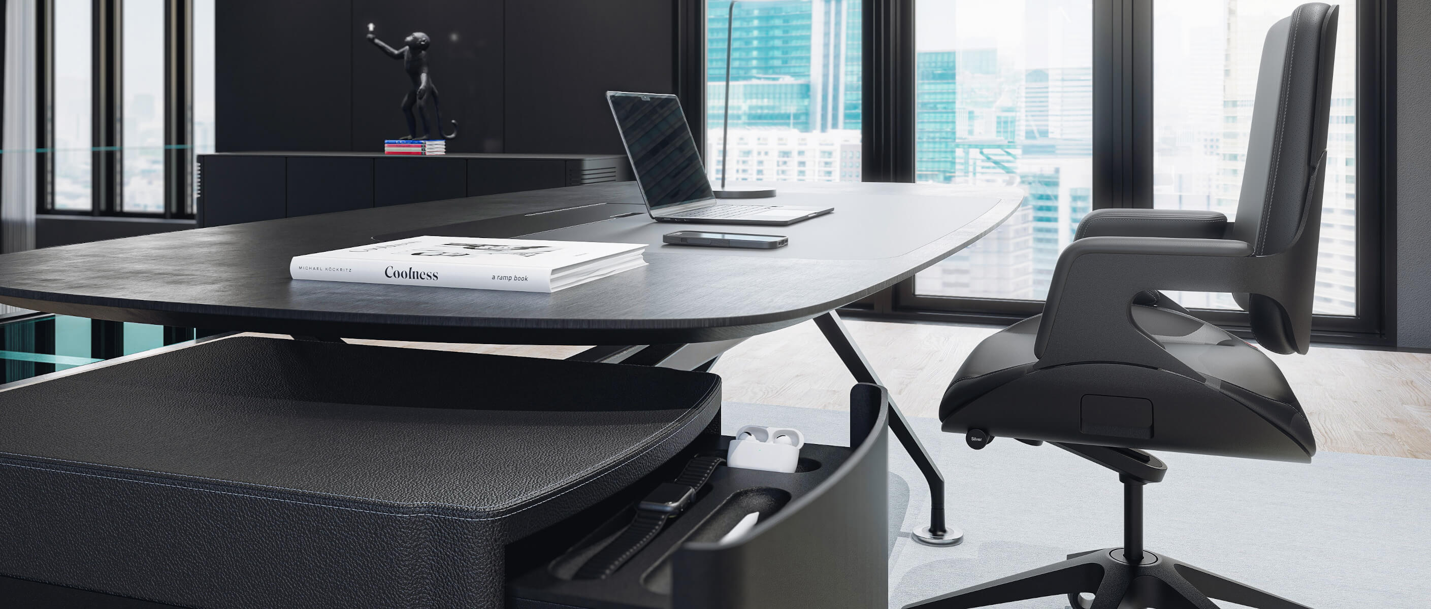 Interstuhl Silver 151S Konferenzstuhl mit bequemer Polsterung und exklusivem Look für professionelle Besprechungen.