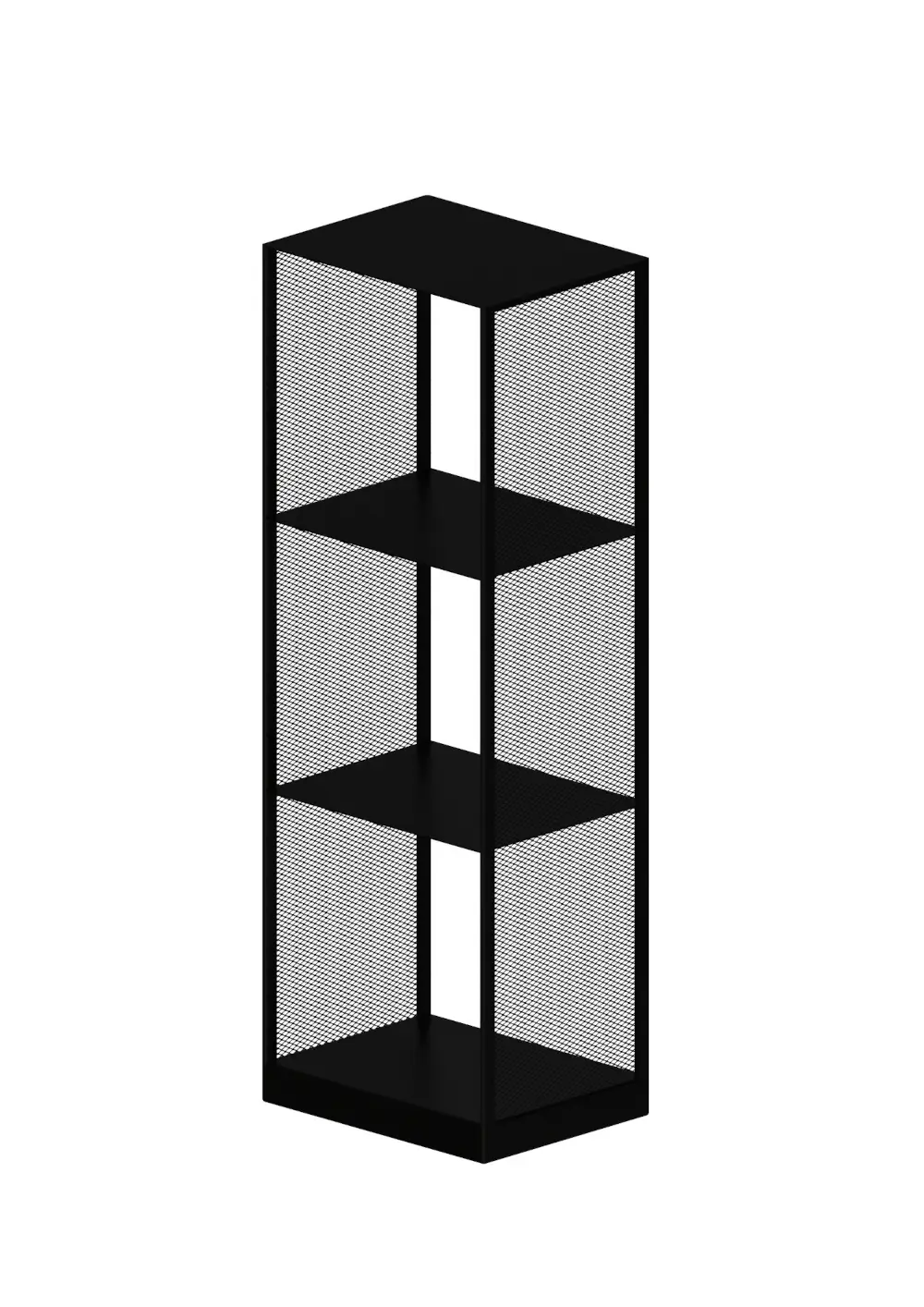 Zeus Tristano Regal 41 x 116 cm kupferschwarz aus Stahl mit offenen Regalfächern für moderne Wohnräume.
