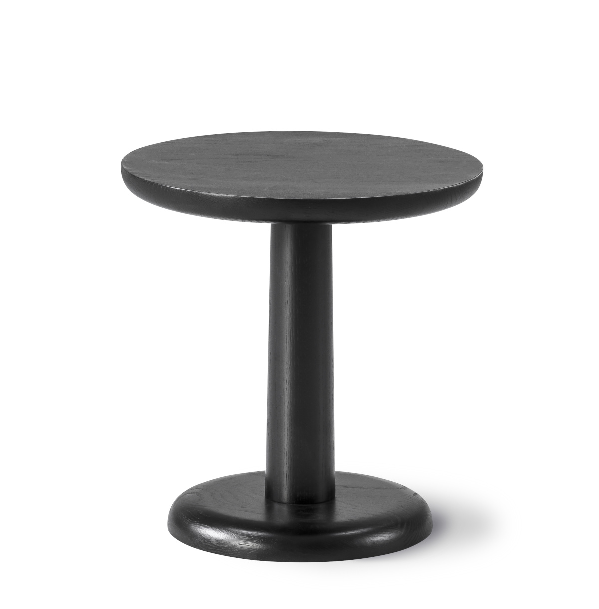Pon Beistelltisch, Ø 35 cm, eiche schwarz lackiert