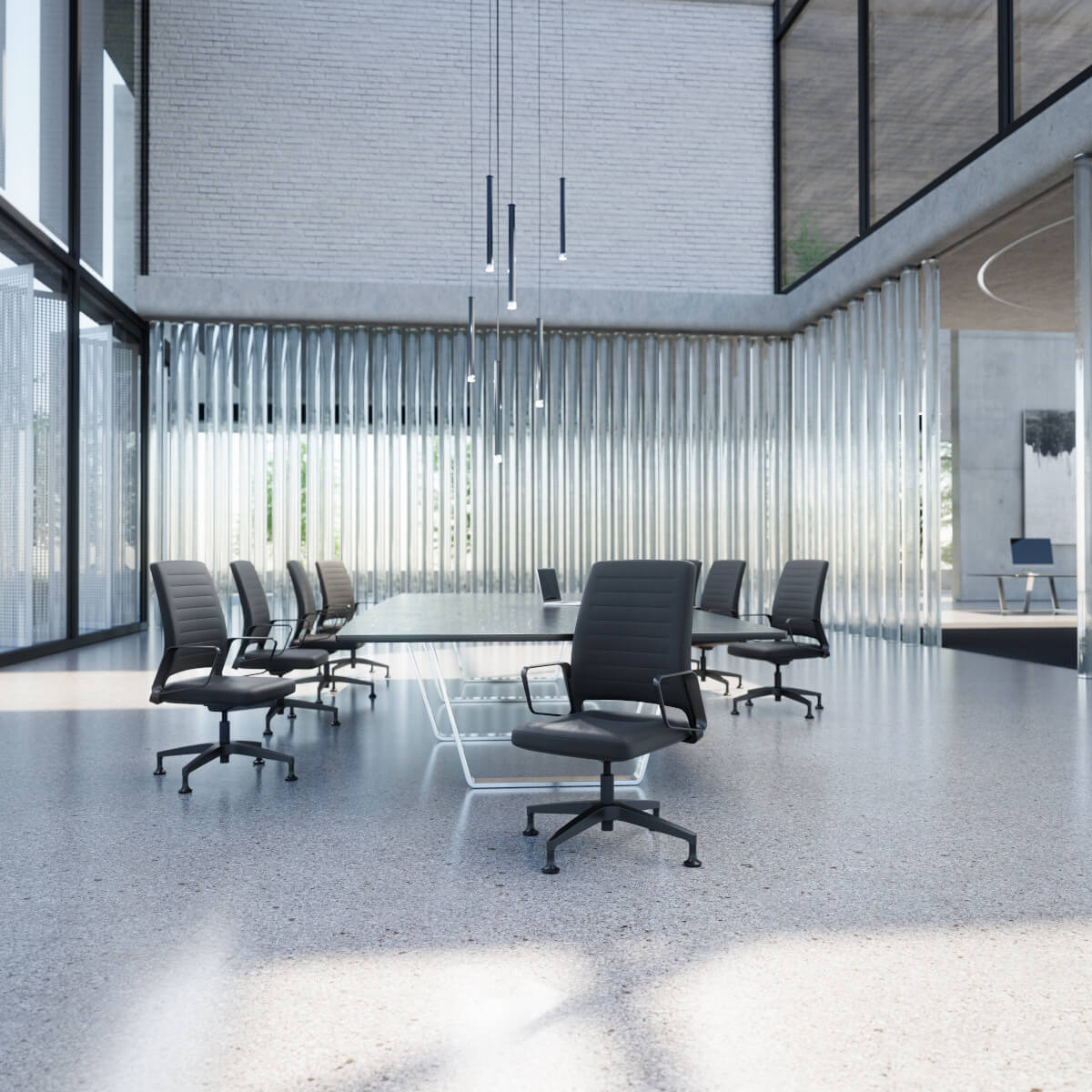 Konferenzstuhl VINTAGEis5 24V4 von Interstuhl, ideal für Büro, Besprechungsraum oder Meeting, mit gepolstertem Sitz