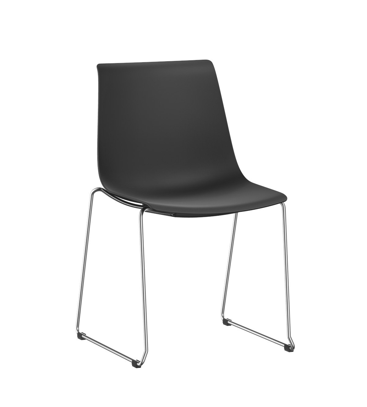 Stapelbarer Interstuhl SHUFFLEis1 SU131 Konferenzstuhl, bequem gepolstert, robustes Gestell, modern und vielseitig