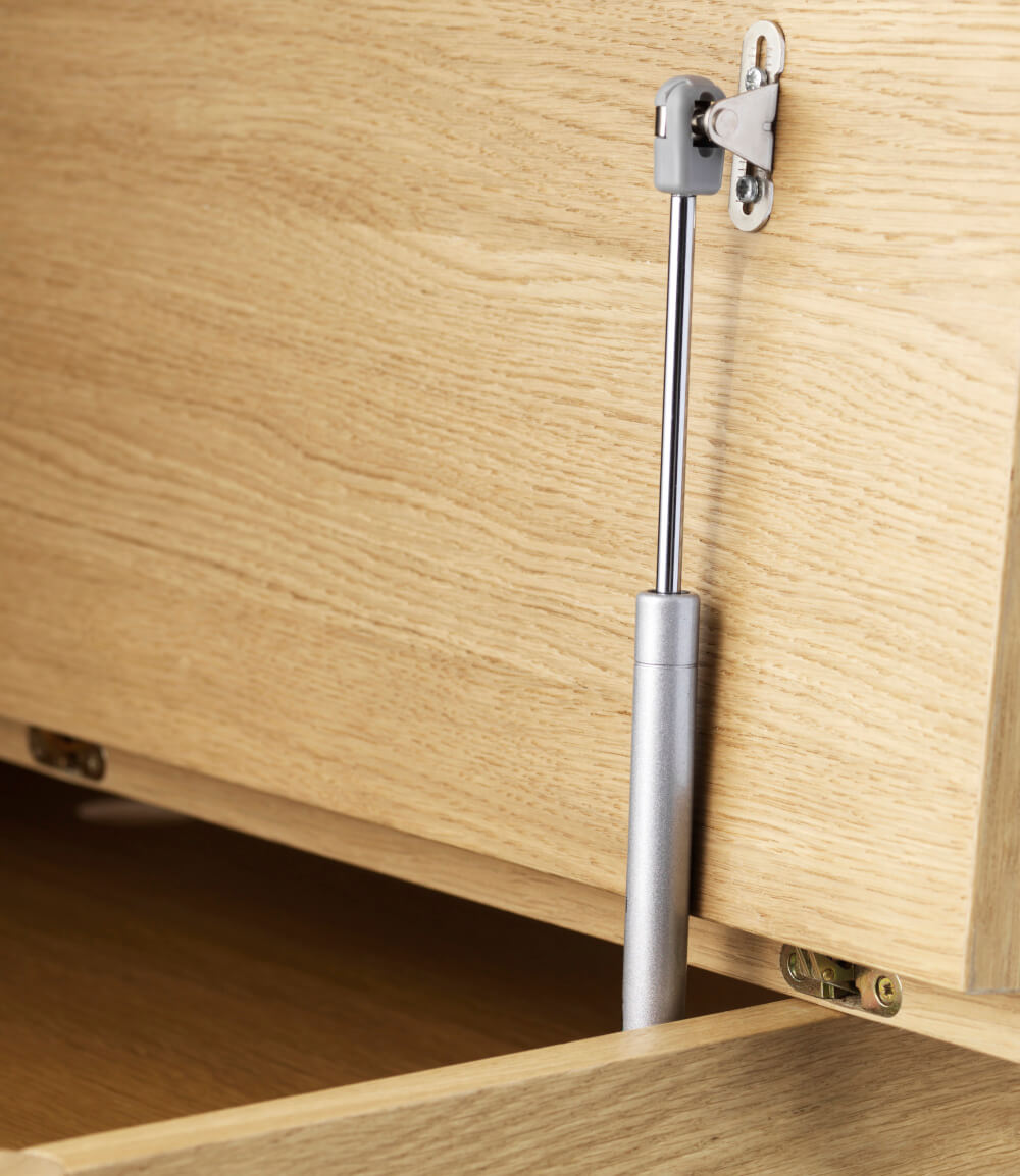 FDB Møbler C68 Nørrebro, nordischer Schreibtisch, Eiche natur, Linoleum Mushroom, nachhaltig, ergonomisch