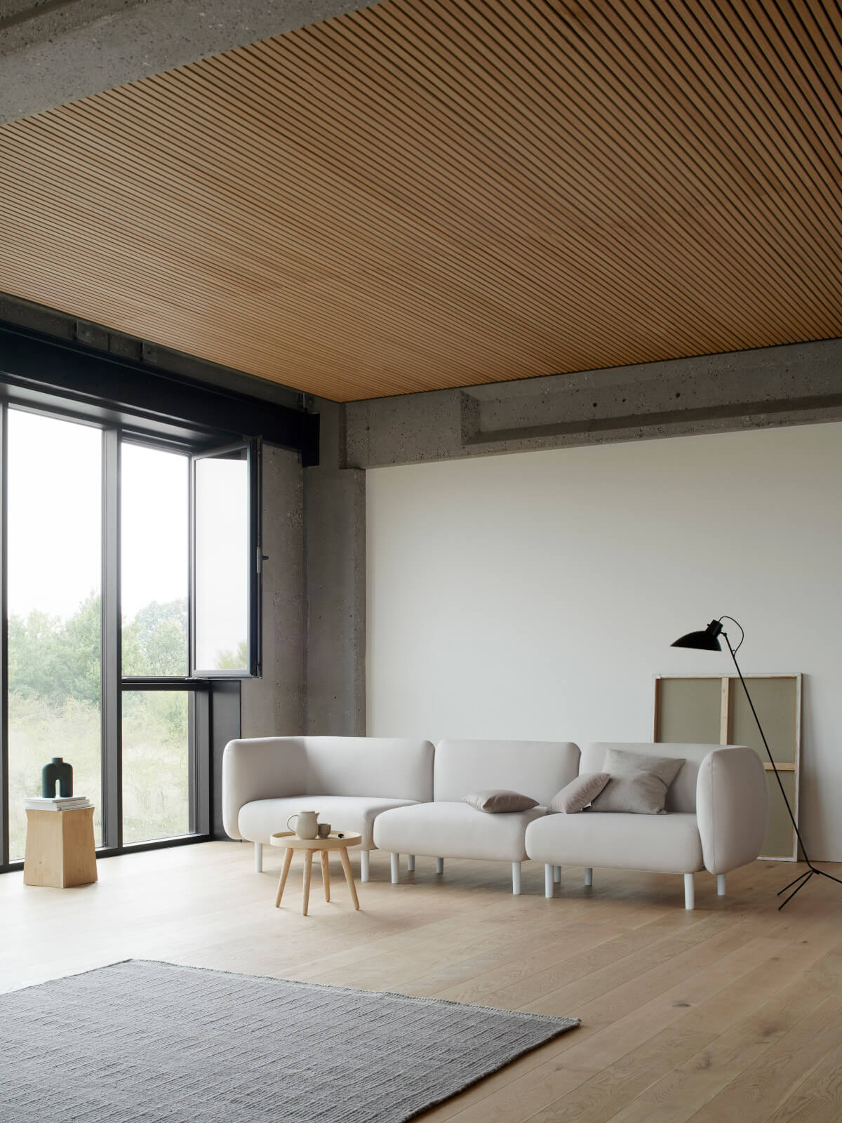 Modulares Designsofa Softline Elle mit hochwertigen Materialien und individueller Konfiguration