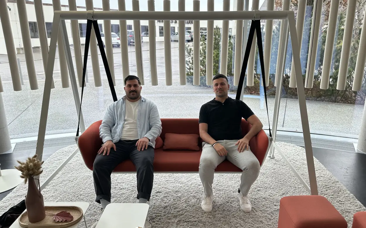 Smartambiente Team beim Werksbesuch in der Interstuhl Arena in Meßstetten-Tieringen