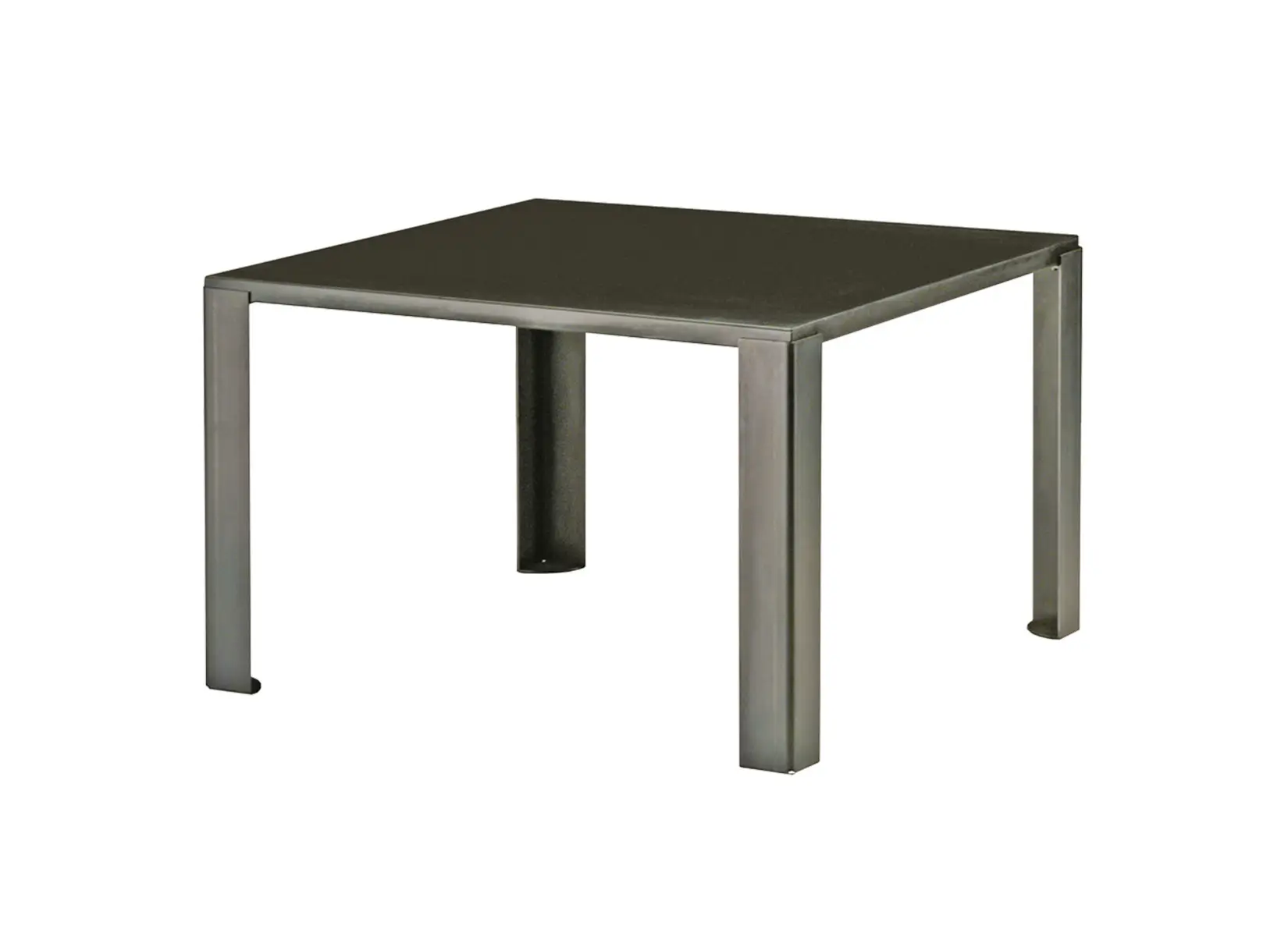 Zeus Big Irony Esstisch 135 × 135 cm in Schwarz mit markanter quadratischer Tischplatte.