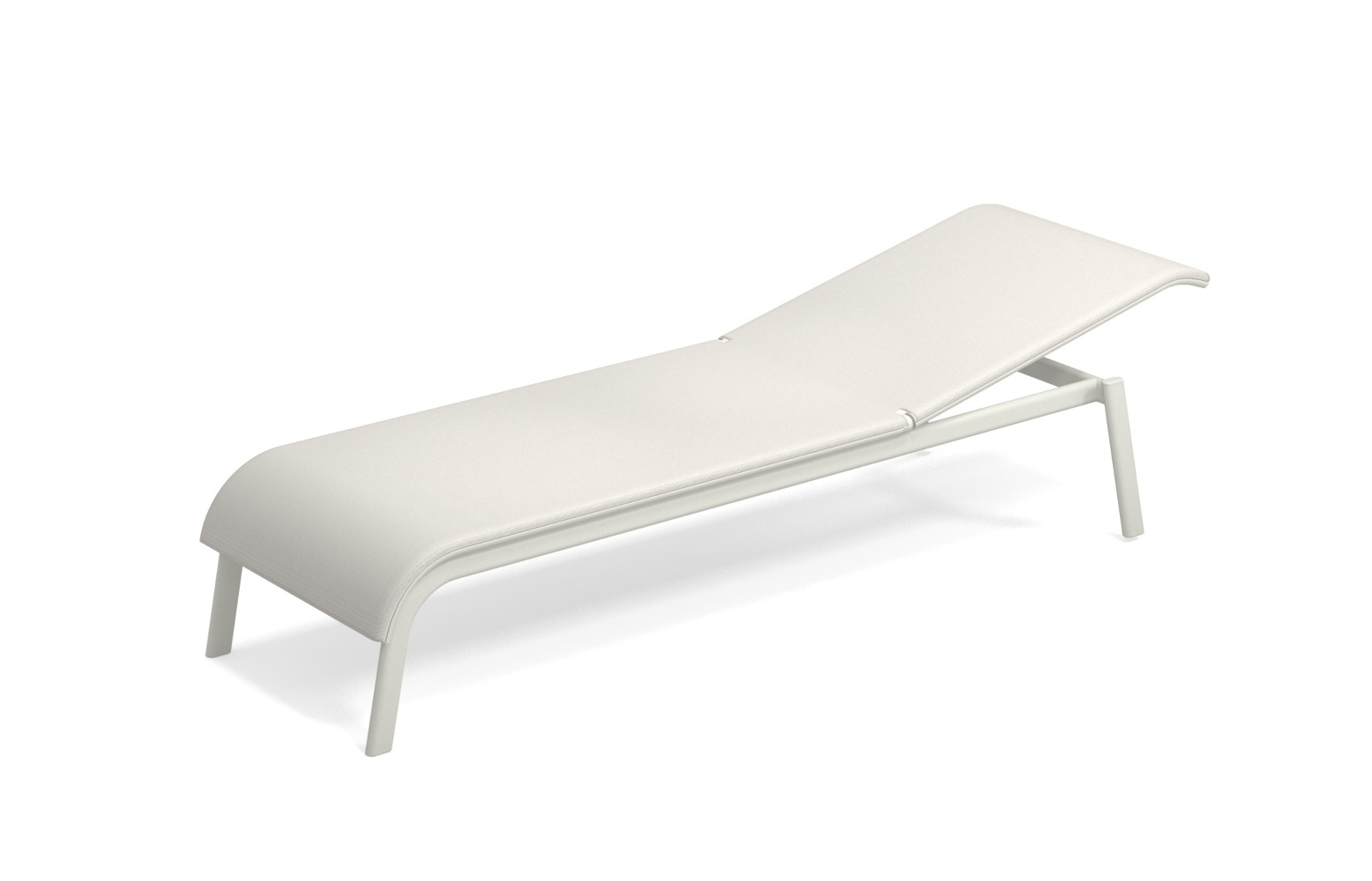 Tiki Gartenliege, weiß / weiß