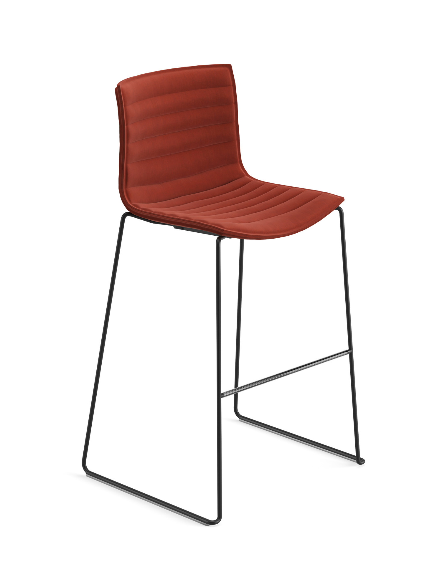 Catifa 46 Barhocker, höhe 76 cm, voll bezogen #0473