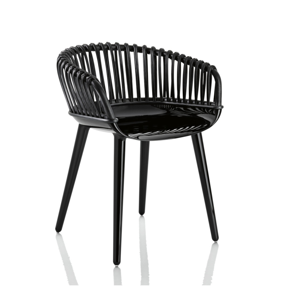 Magis Cyborg Club Stuhl, schwarz, moderner Design-Sessel, ergonomisch, komfortabel, langlebig, Made in Italy