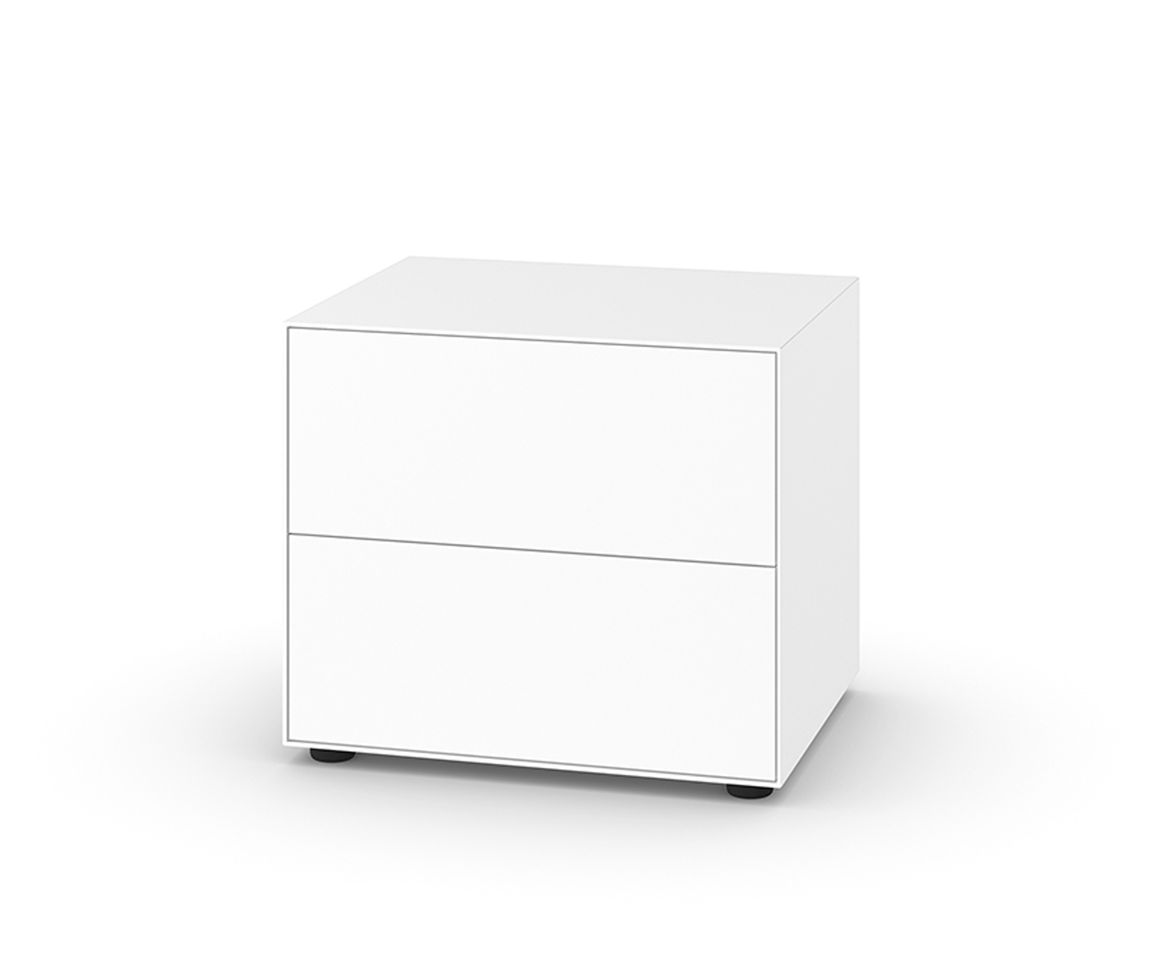 Nex Pur Box mit Schubkasten 2-fach, 50 x 60 cm, weiß