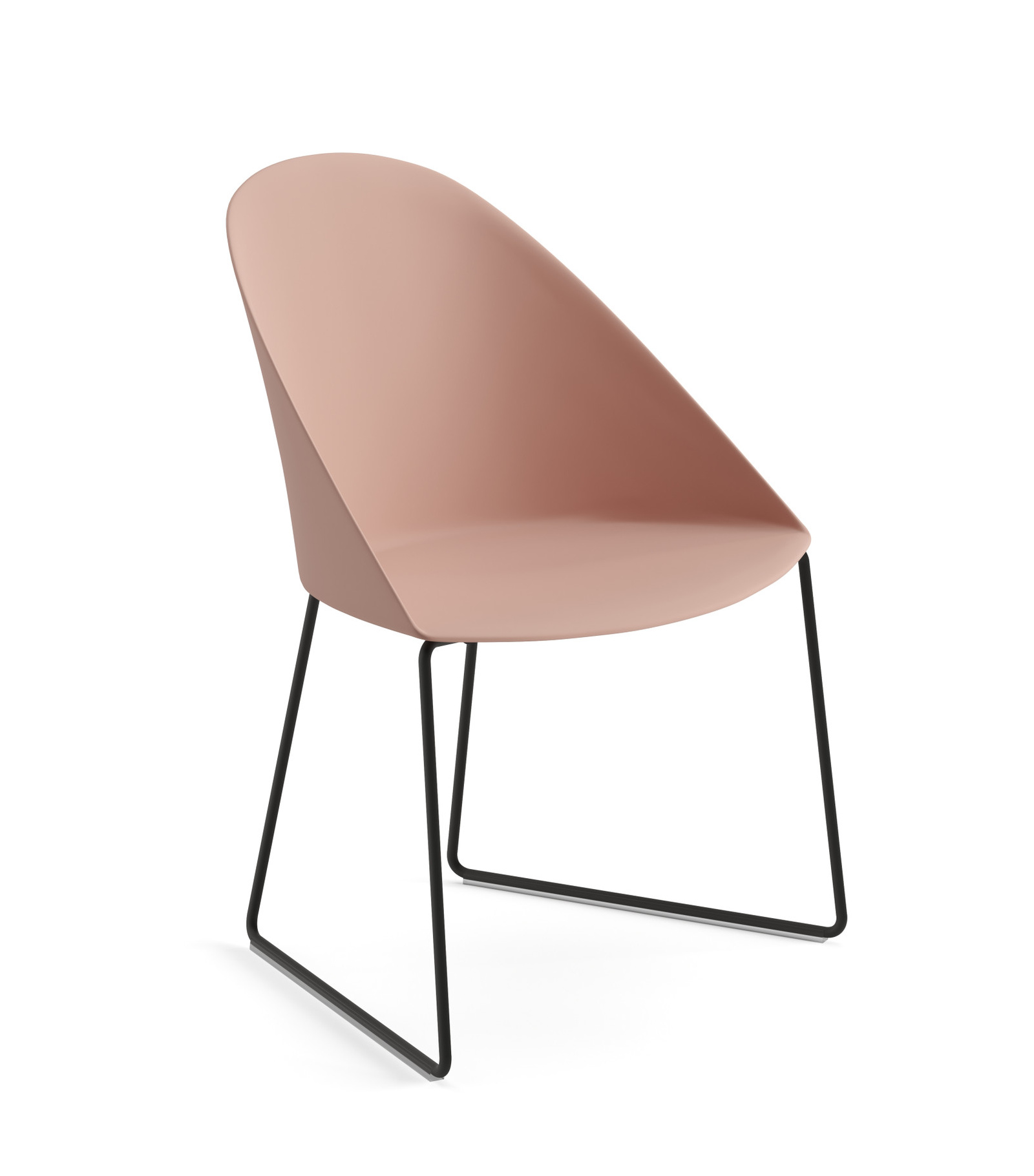 Cila Stuhl, kunststoff, schwarz / terrakotta #2208