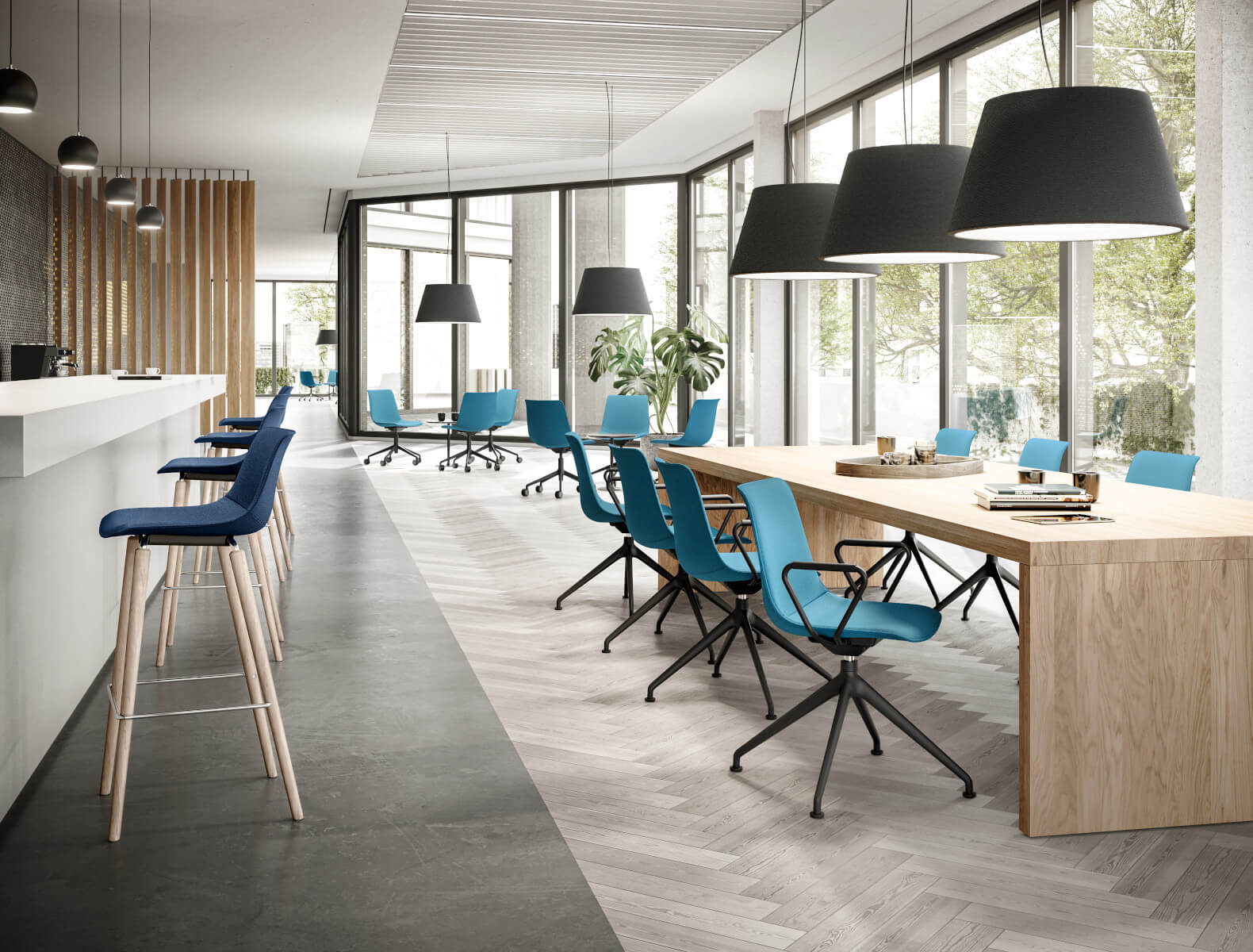 SHUFFLEis1 SU142 Bürostuhl von Interstuhl, Drehfunktion, komfortabel, höhenverstellbar, modernes Arbeitsplatz-Design