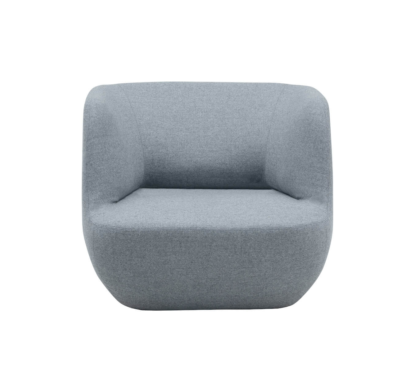 Softline Clay Loungesessel mit organischer Form, gepolstertem Sitz und modernem skandinavischem Design