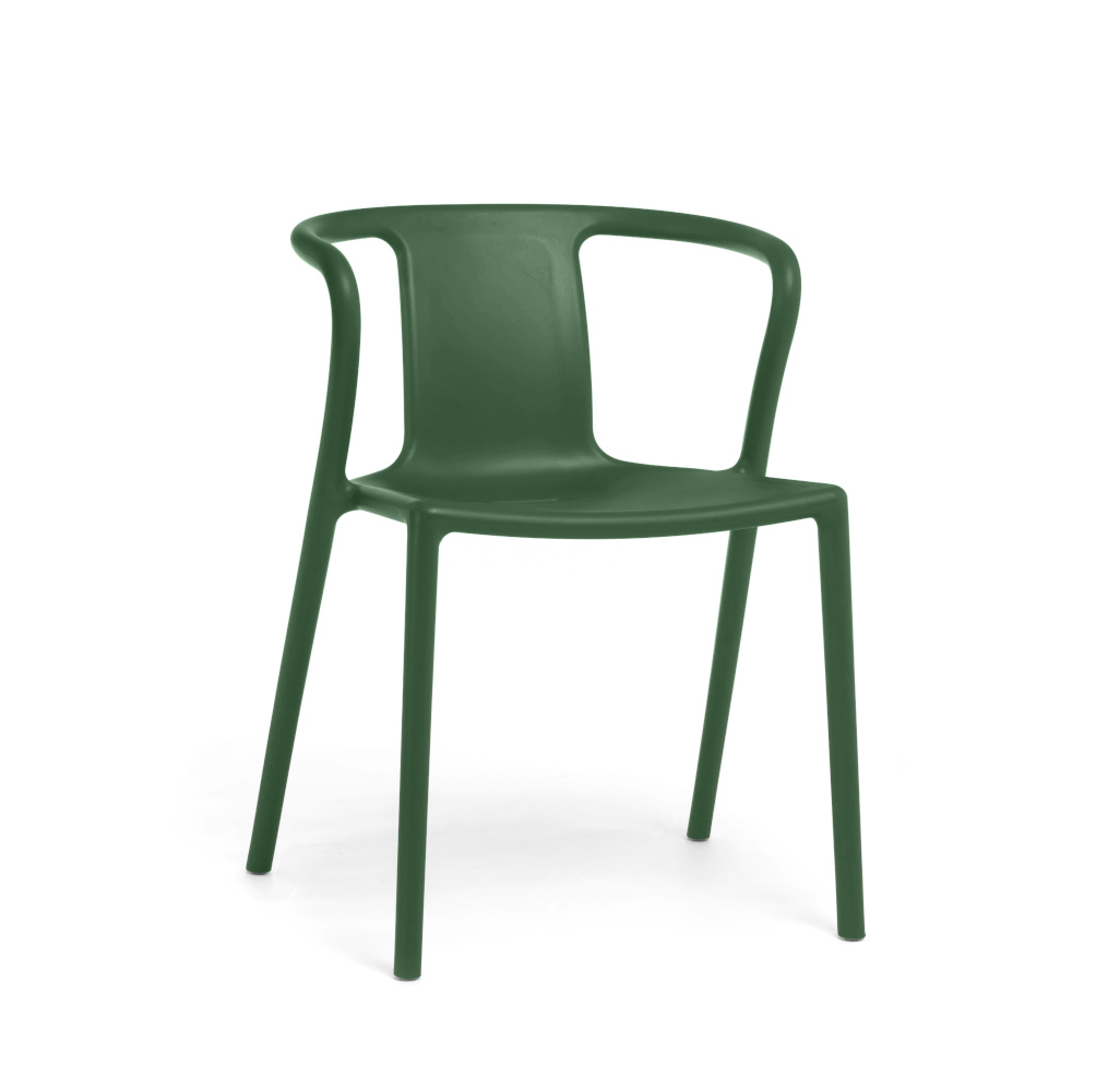 Magis Air-Armchair dunkelgrün, italienischer Design-Armlehnstuhl, ergonomisch, leicht, modern, langlebig