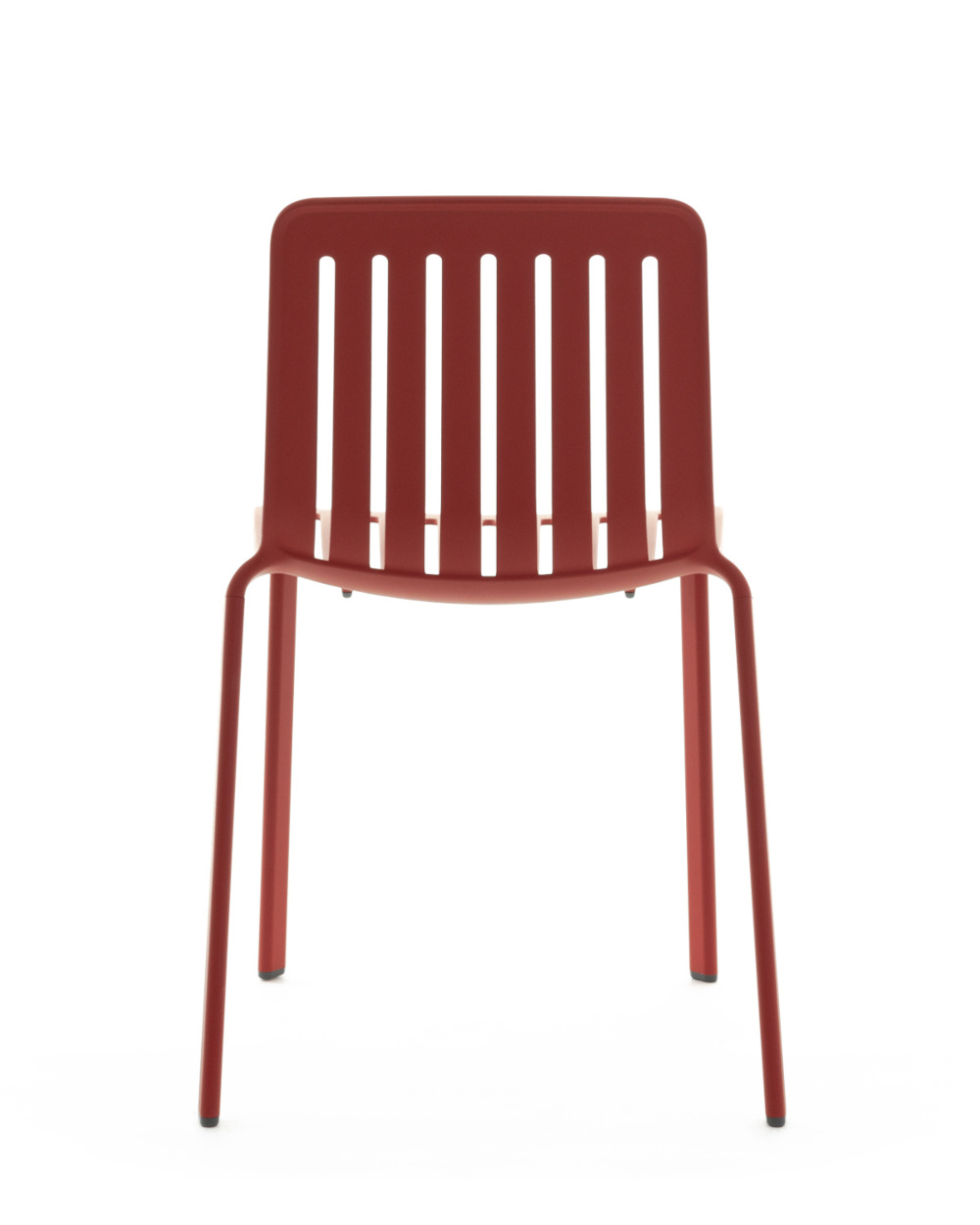 Magis Plato Stuhl rot – stapelbarer Outdoor-Designstuhl Magis Plato Stuhl rot, eleganter Outdoor-Designstuhl, stapelbar, wetterfest, stabil und komfortabel