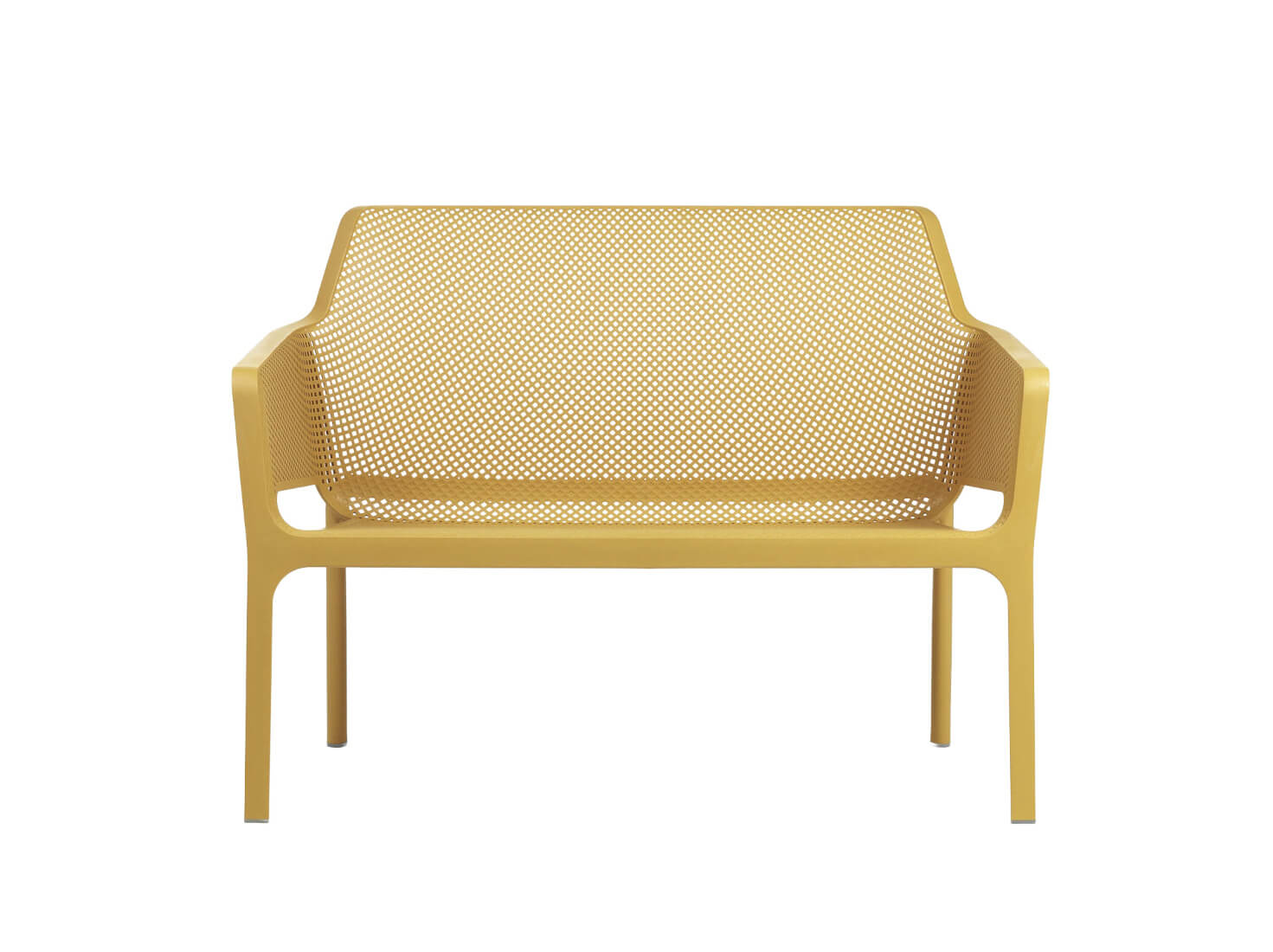 Nardi Net Gartenbank senape, italienisches Outdoor-Design, wetterfest, langlebig, modern, komfortabel