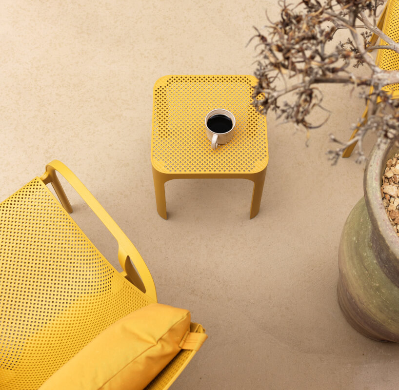 Nardi Net Table 40 Beistelltisch, funktional und dekorativ, hochwertig verarbeitet – perfektes Ambiente für Terrasse oder Wohnzimmer