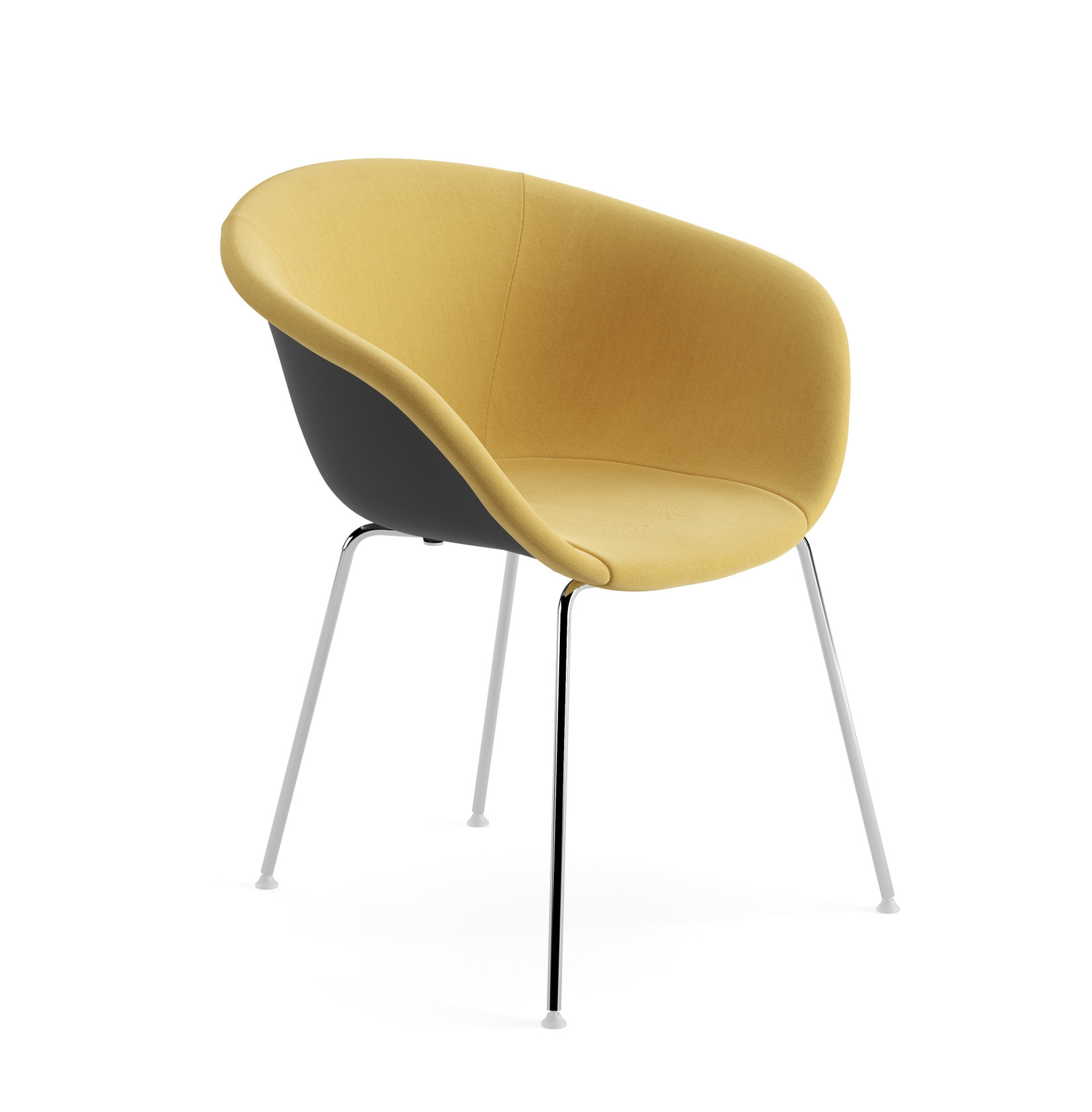 Duna 02 Stuhl, kunststoff,  vorne bezogen #4211