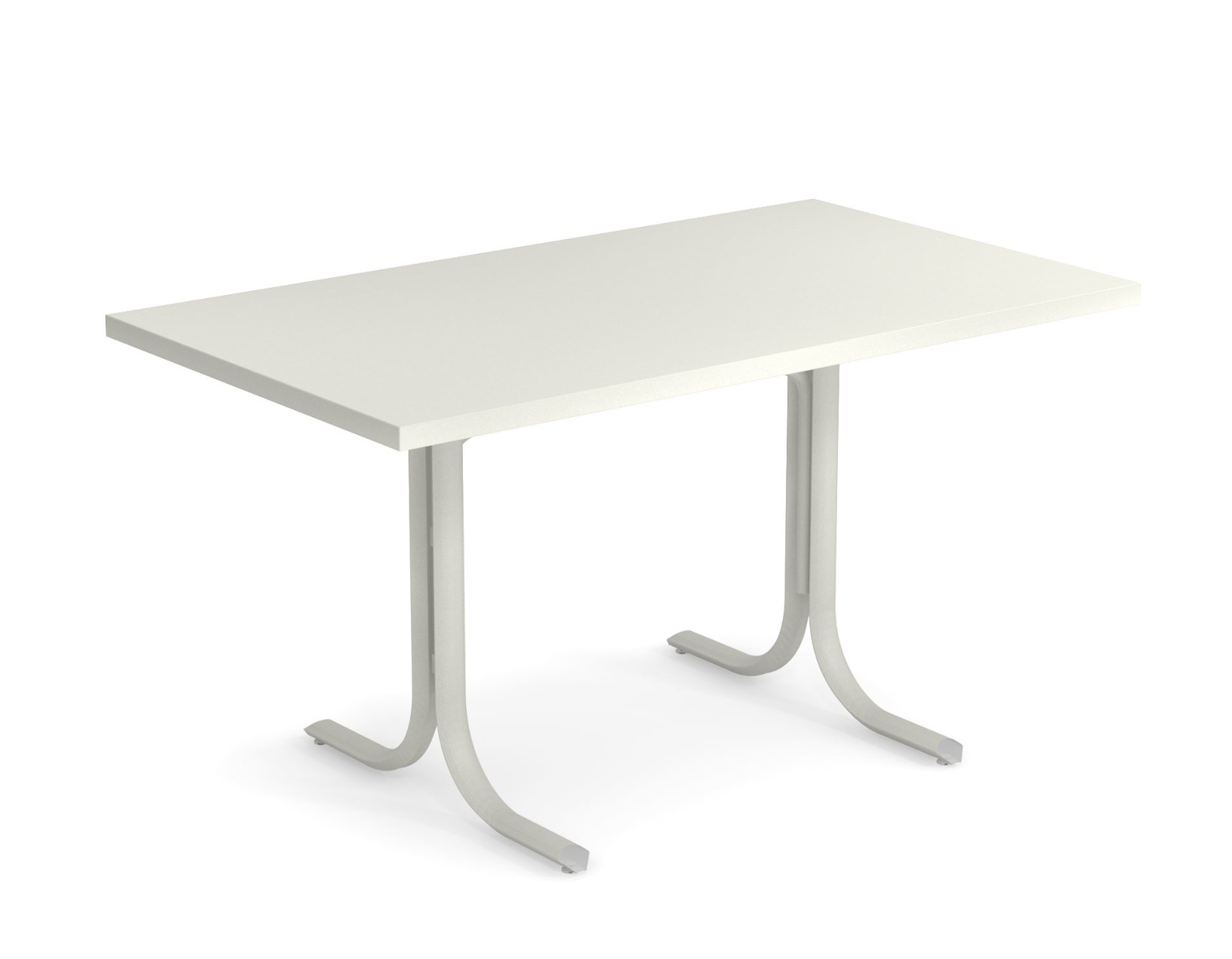 Table System mit abnehmbarer Platte und eckiger Tischkante, 140 x 80 cm, schwarz