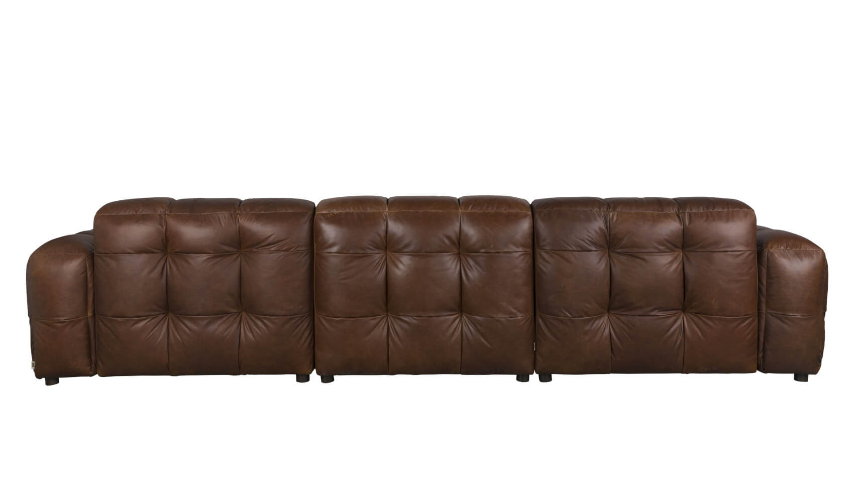 Hackman Sofa 4,5 Sitzer, leder schokolade