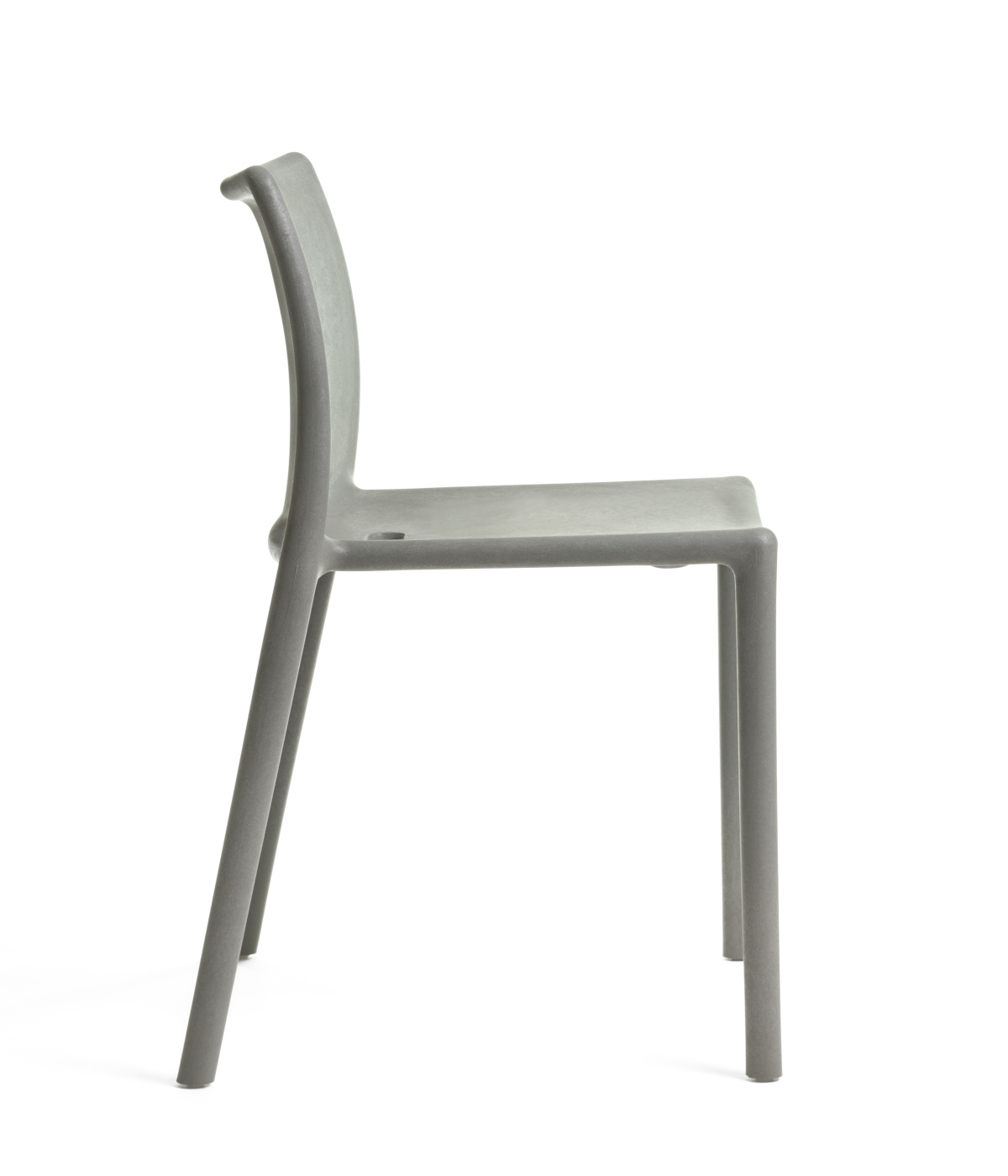 Magis RE Air-Chair grau, leichter, moderner Stuhl, ergonomisch, langlebig, Made in Italy