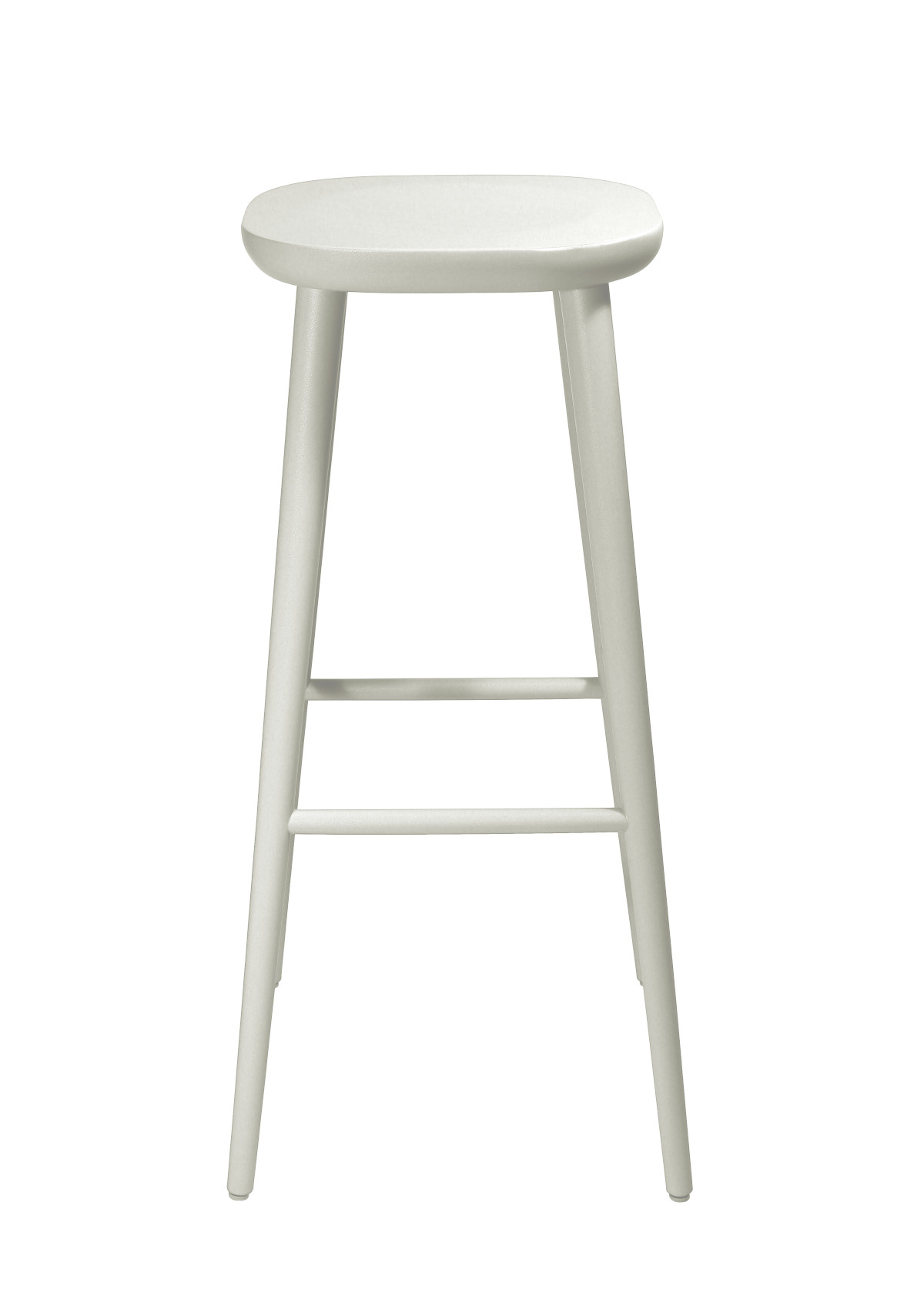 W-2010 Barhocker von Wagner, Holzsitz mit Metallgestell, für Theke oder Bartisch, nicht verstellbar