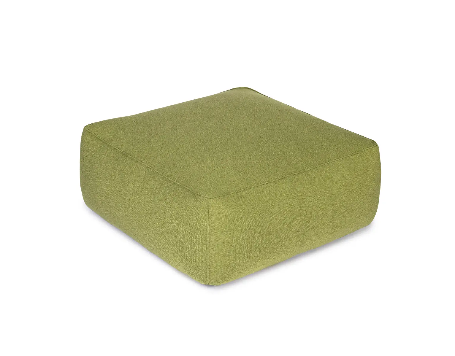 Weishäupl Maliha Lounge Hocker eckig in Lime. Hochwertiger Outdoor-Hocker für Garten, Terrasse, Balkon und Poolbereich.