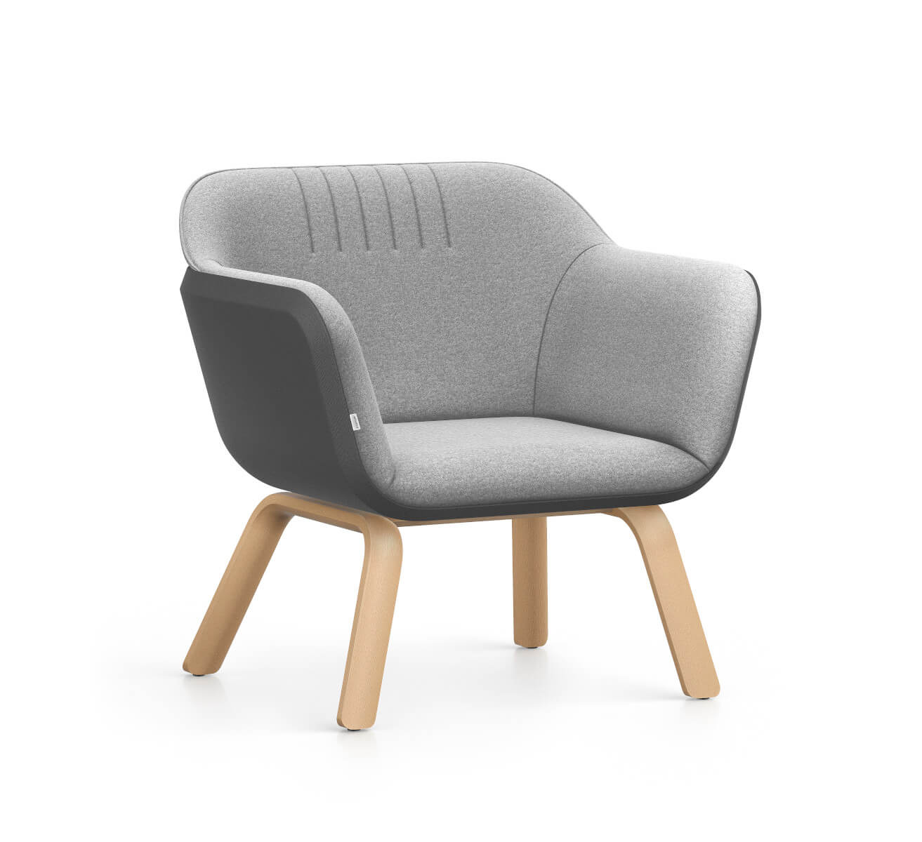 Moderner Interstuhl HUB HU142 Loungesessel, ergonomisch, hochwertig gepolstert, ideal für Büro, Empfang und Wartebereich