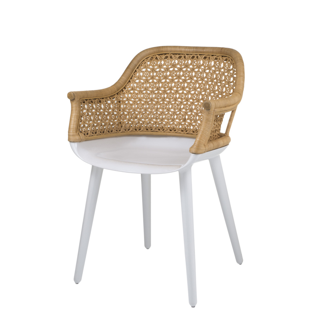 Magis Cyborg Elegant Stuhl weiß, ergonomisch, leicht, modernes italienisches Design, stilvoll