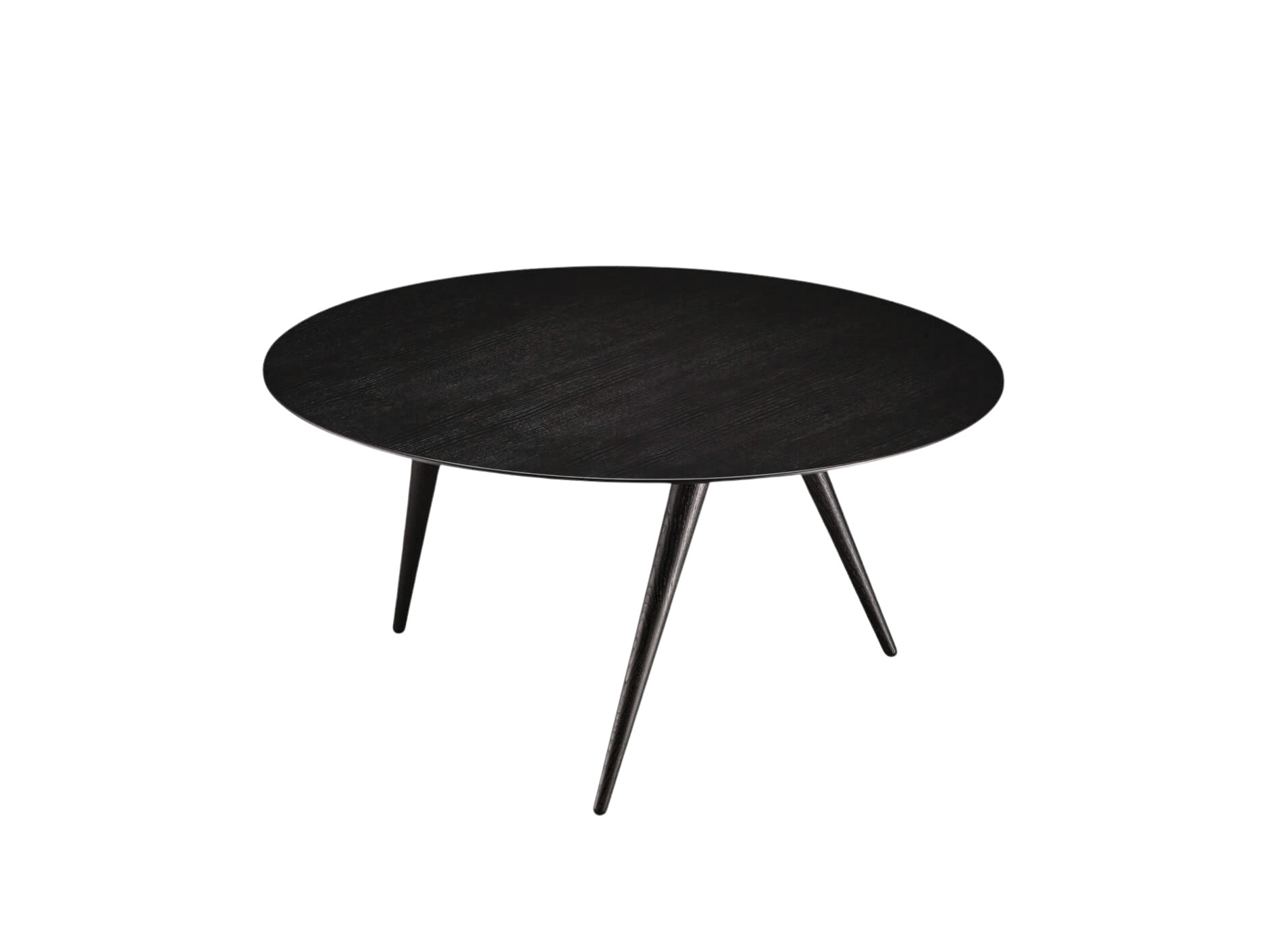 Turn Low Couchtisch, esche schwarz