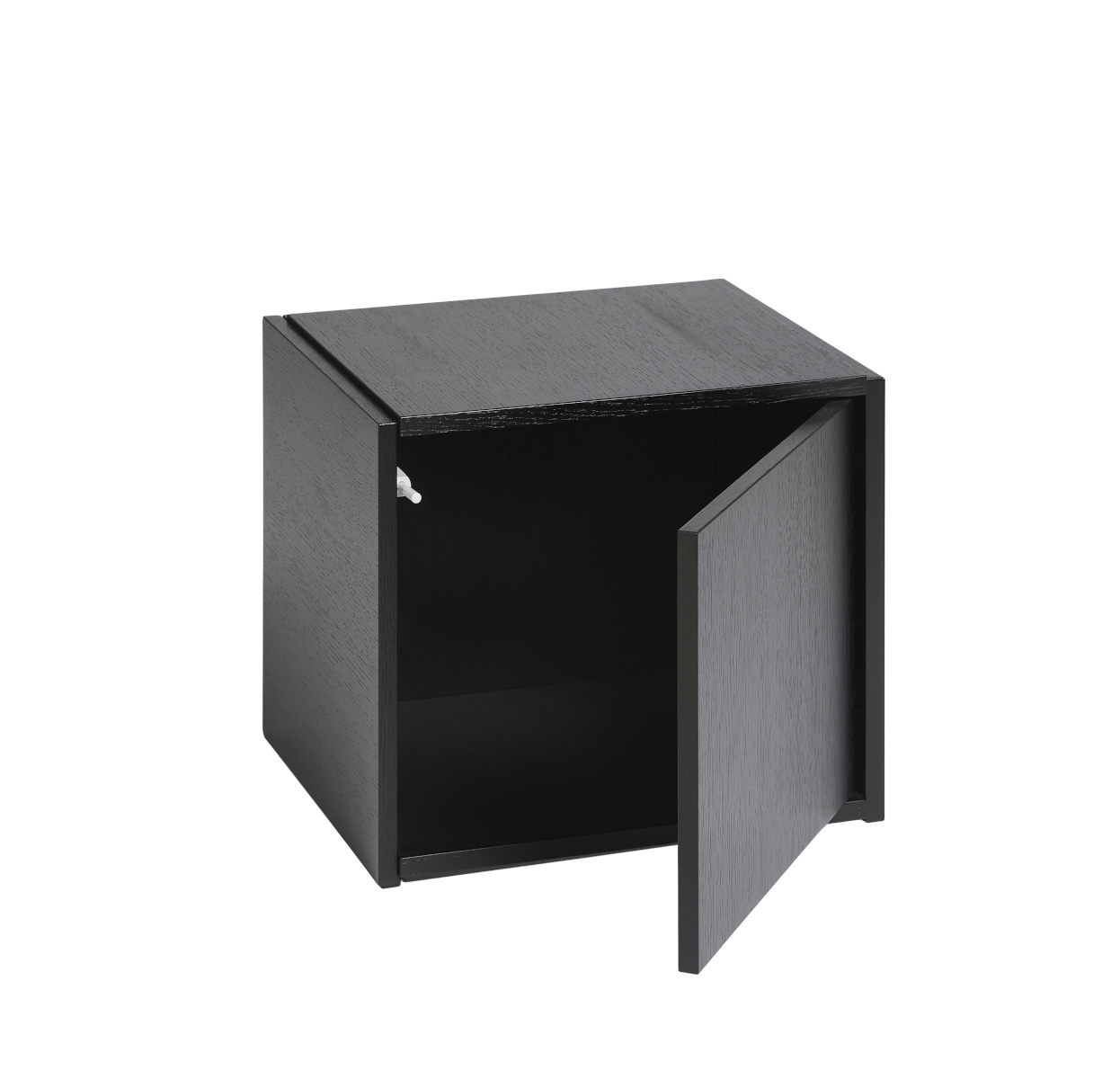 Bricks Cube mit Türe rechts, eiche schwarz Bricks Cube mit Türe rechts, eiche schwarz