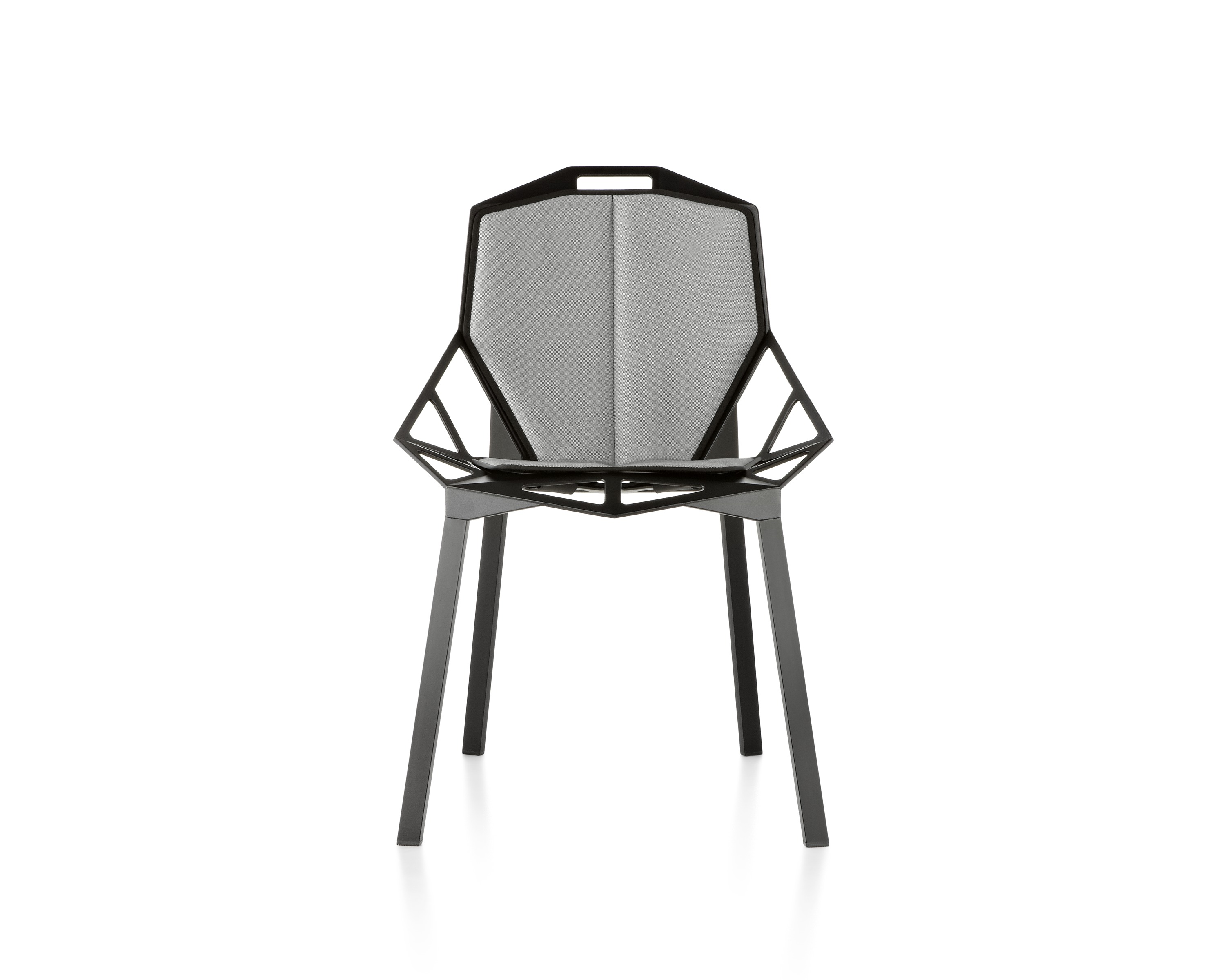 Chair One, Sitz- und Rückenkissen, schwarz