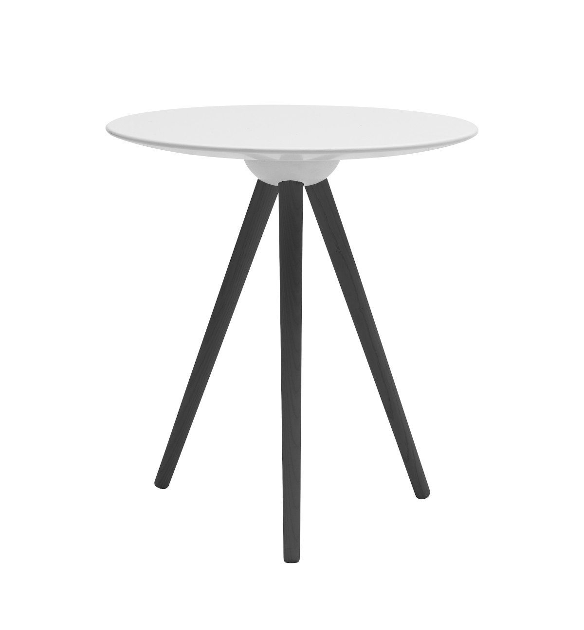Circoe Beistelltisch von Softline in Schwarz Weiß, minimalistisches Design, vielseitig einsetzbar, platzsparend