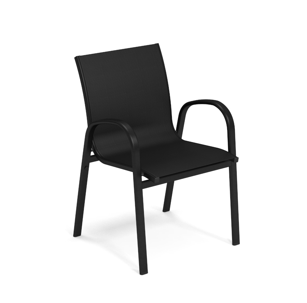 Holly Armlehnstuhl, schwarz