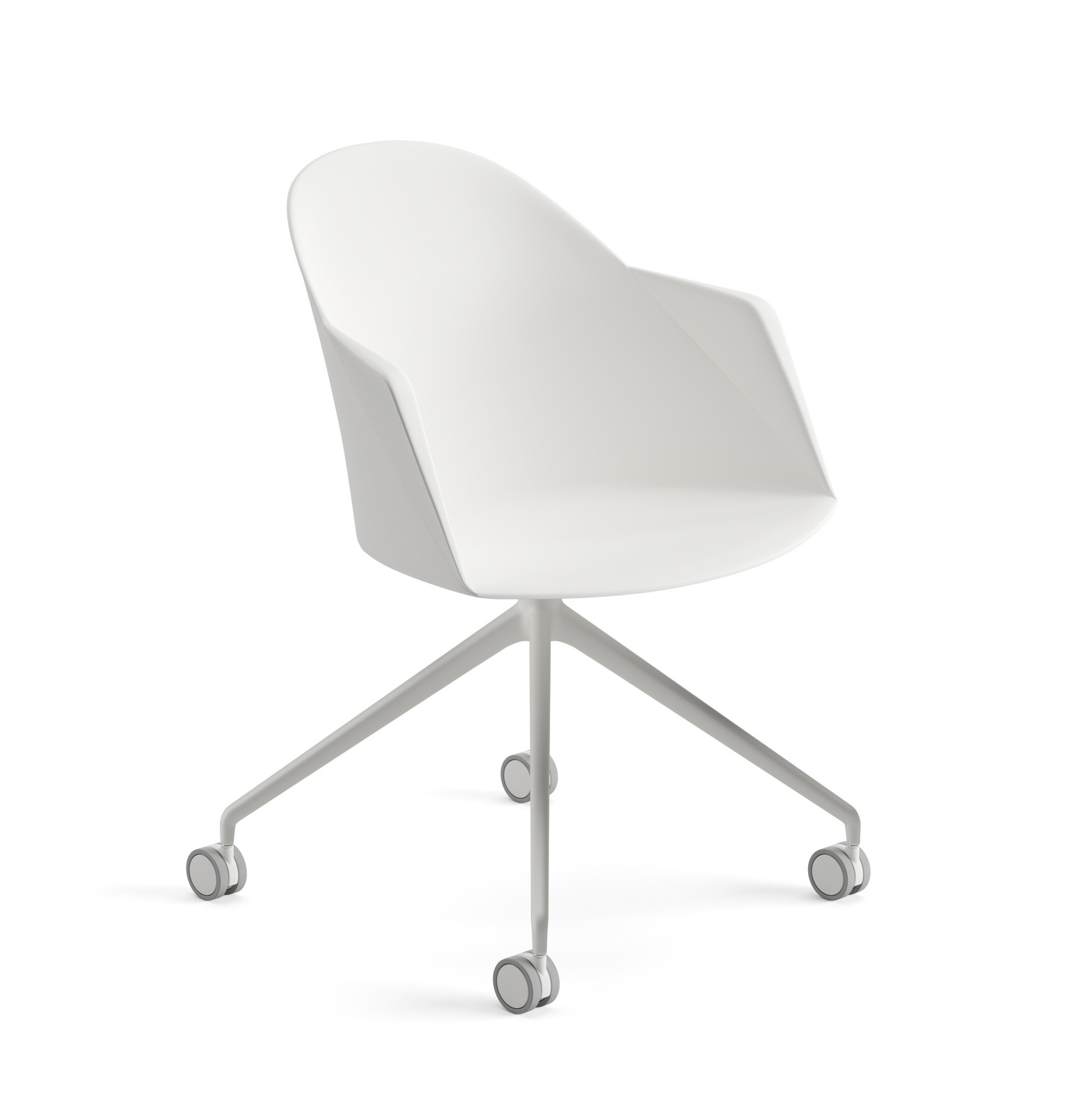 Cila Armsessel, kunststoff, weiß #2232