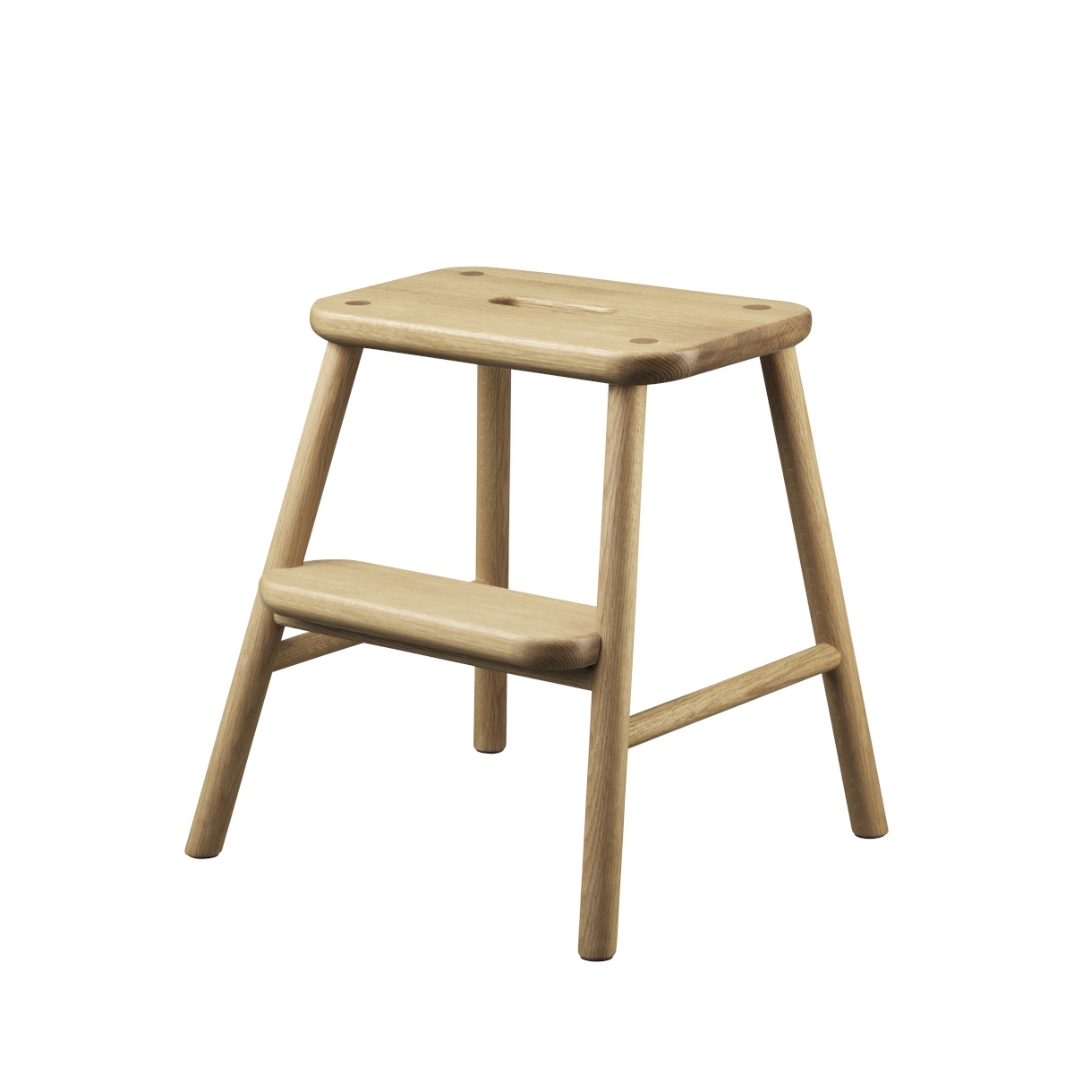 FDB Møbler J180 Sønderup Tritthocker, nordisch, FSC®-Holz, ergonomisch, langlebig, nachhaltig, funktional