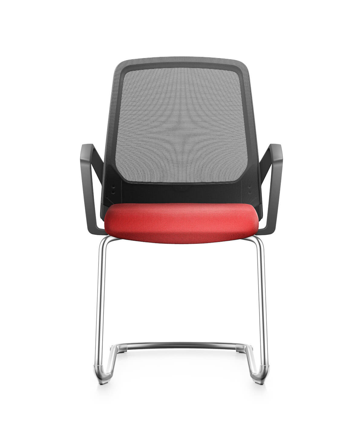 Interstuhl BUDDYis3 550B Besucherstuhl mit modernem Design, ergonomischer Sitzschale und stabilem Stahlgestell