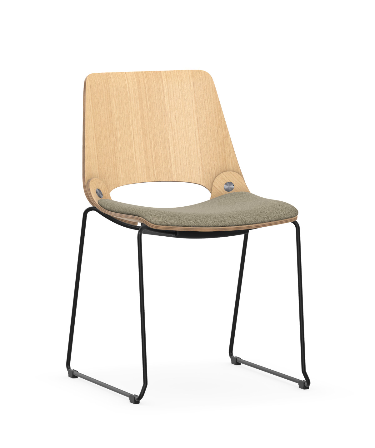 Interstuhl SHUFFLEis1 SU532 Besucherstuhl, ergonomisch, stapelbar, gepolstert, modernes Design für Büro und Wartebereich