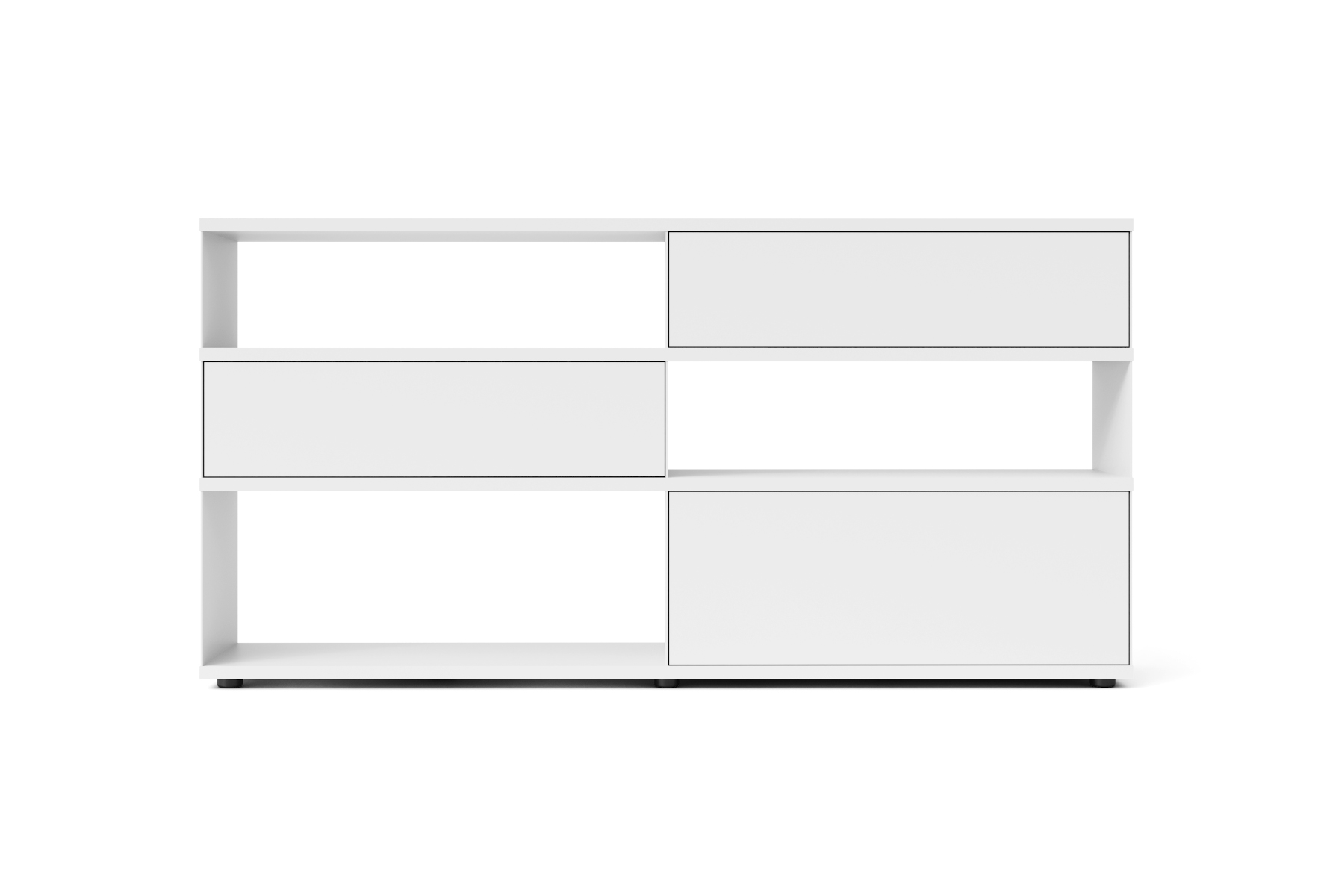 Flow Q Regal, 200 x 99 cm, weiß