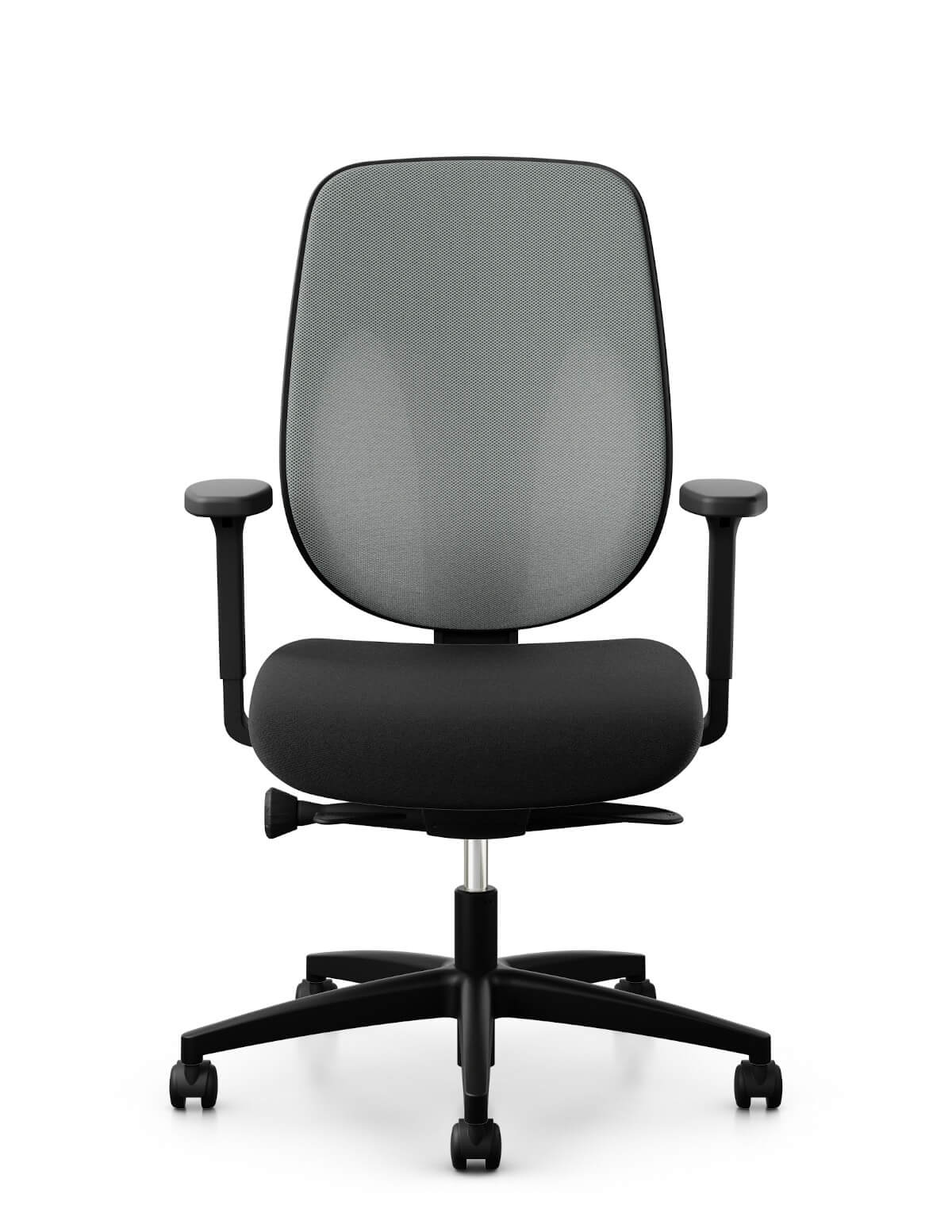 Giroflex 353-4029 Bürostuhl mit Netzrücken, ergonomisch, höhenverstellbar, schwarz