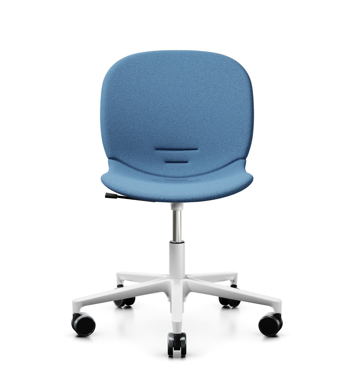 Noor 6070F Drehstuhl, 5-armiges Fußkreuz, Kunststoffschale, Vollständig gepolstert